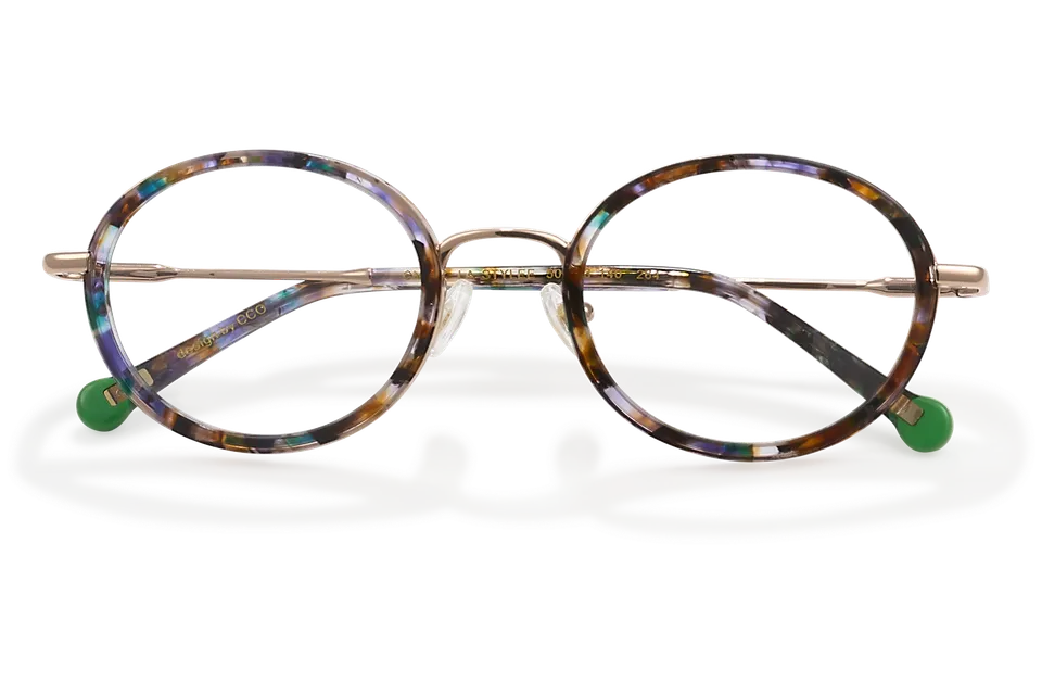 Clémence & Margaux La Stylée lunettes de vue Noir & Doré femme chic