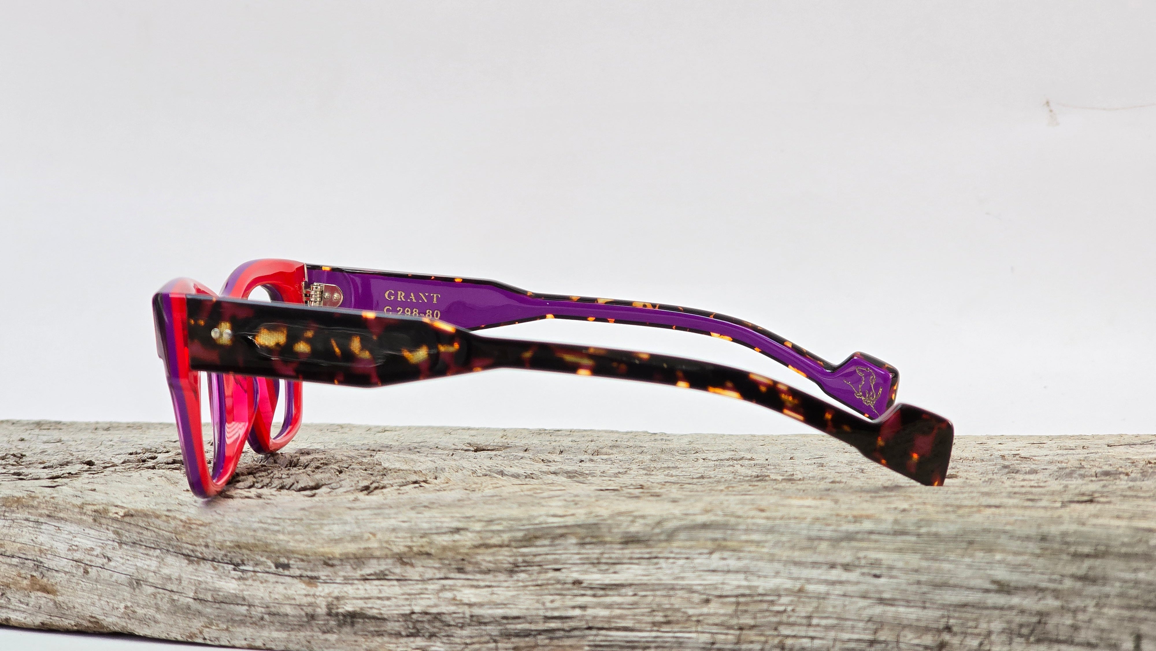 Xavier Derome Grant GRANT-C298 lunettes de vue violet rouge