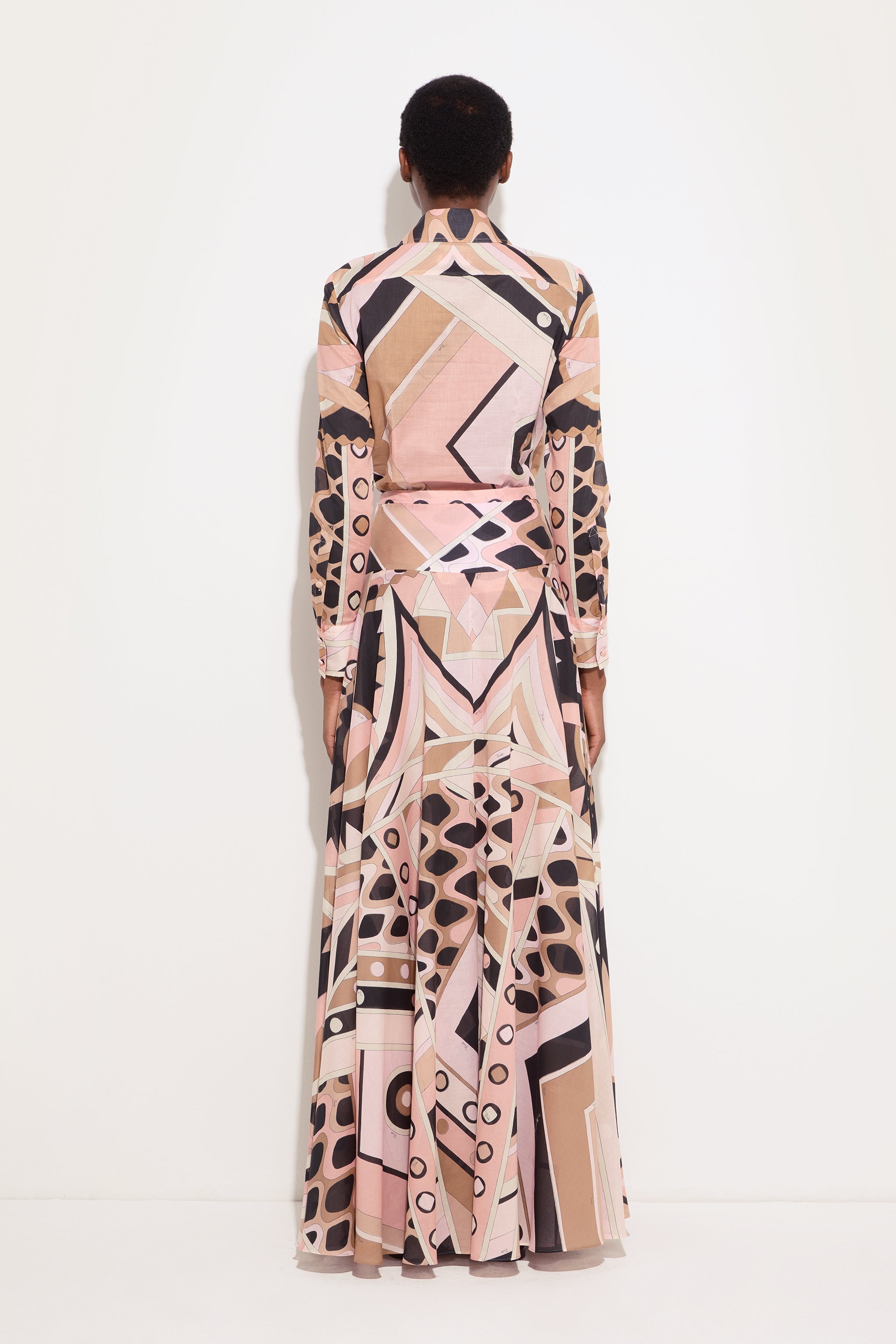 Emilio Pucci Vivara Jupe Coton Nude Femme
