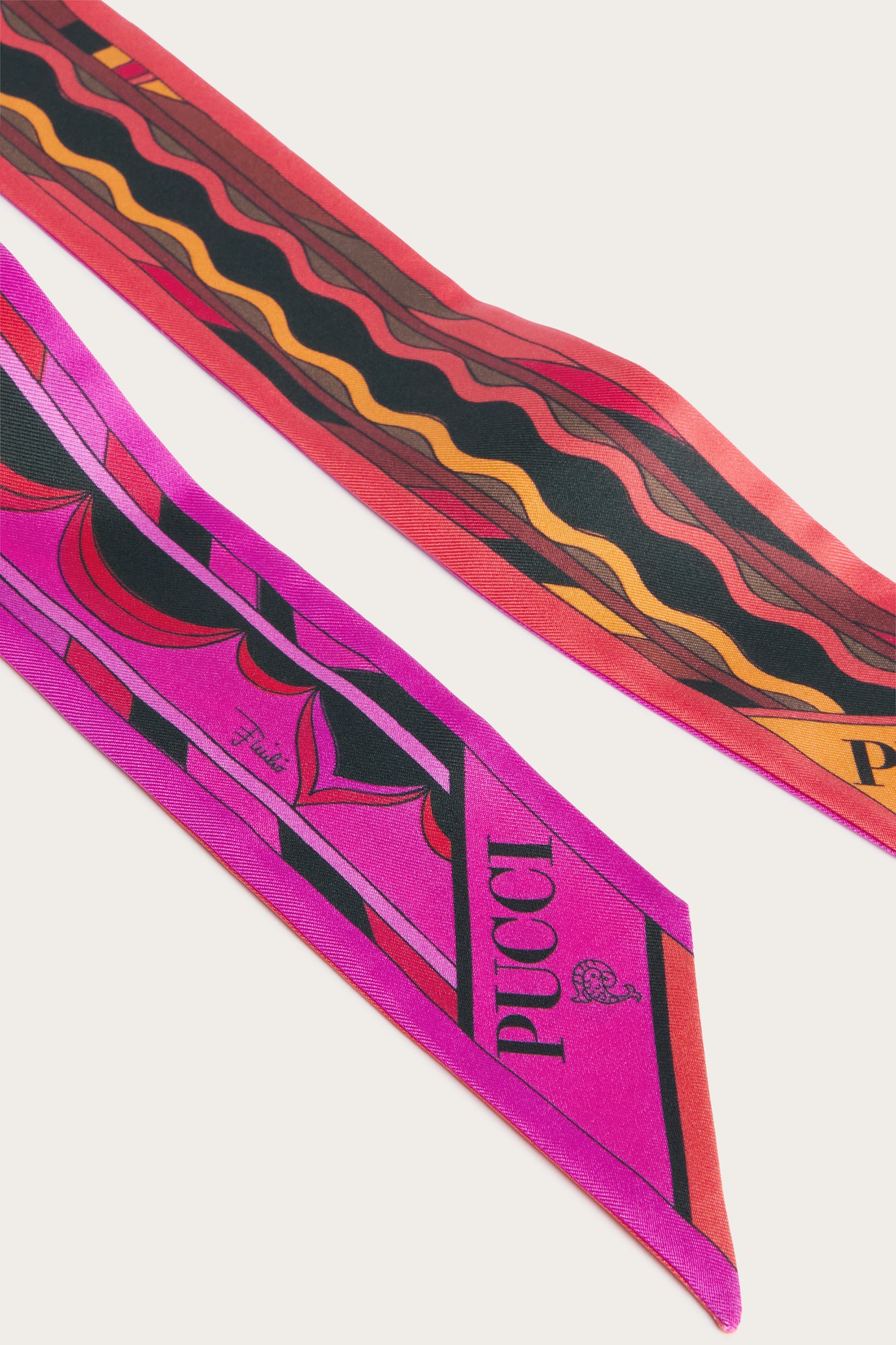 Emilio Pucci SILKS Foulard Soie foulard fuchsia orange