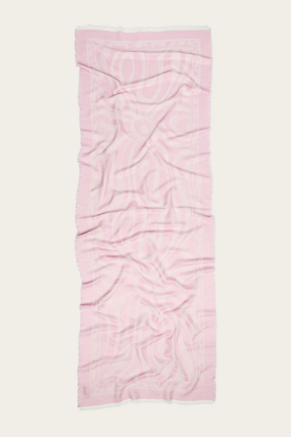 Emilio Pucci Silks foulard Marmo lilas soie laine 70x200