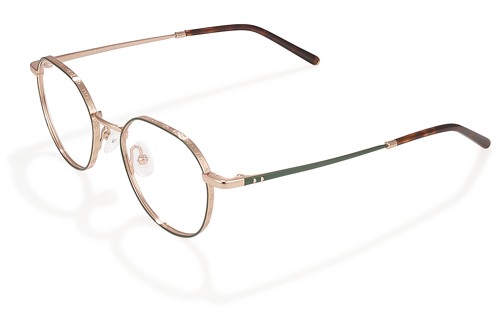 Clémence & Margaux La Coco lunettes de vue Doré hexagonale