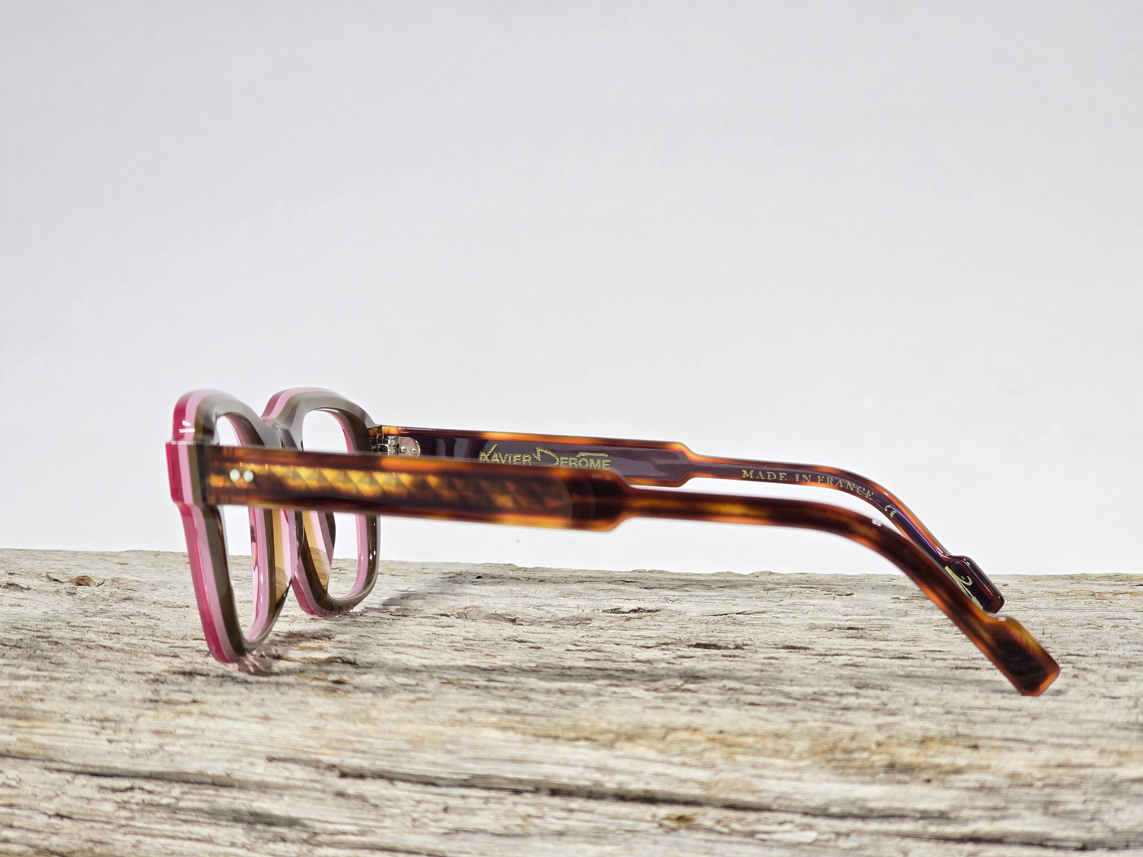 Xavier Derome Aubisque C307 monture rose framboise