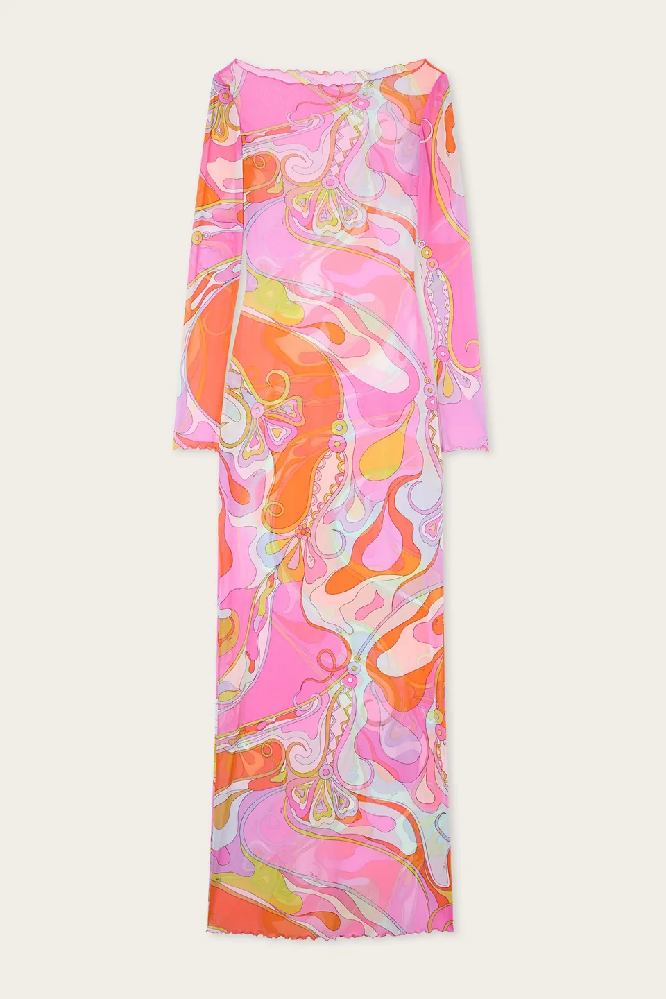 Emilio Pucci Dresses Orchidee Robe Tulle Multicolor Longue