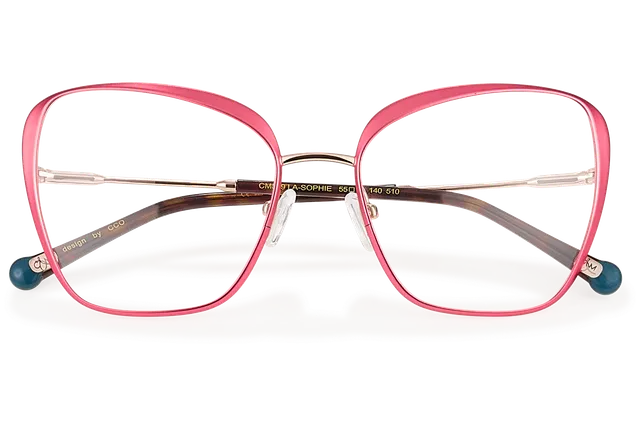 Clémence & Margaux Harmonie lunettes de vue rose papillon