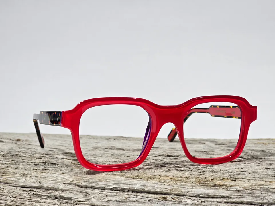 Xavier Derome Aubisque C299 lunettes de vue rouge écaille