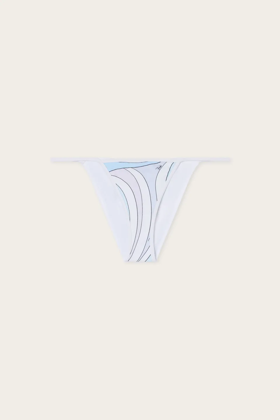 Emilio Pucci Marmo slip bikini lycra bleu clair S