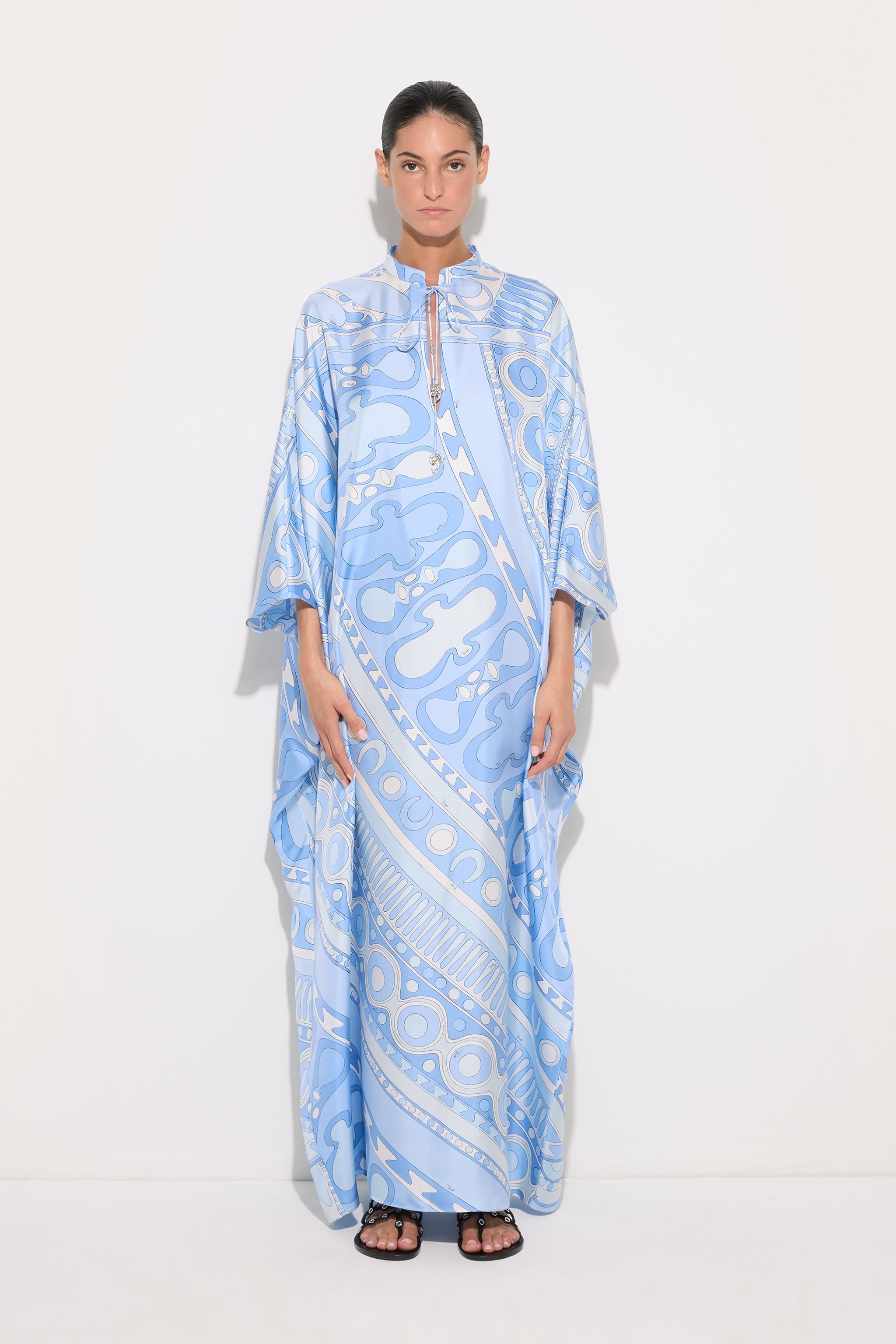 Emilio Pucci Caftano Soleil caftan bleu clair