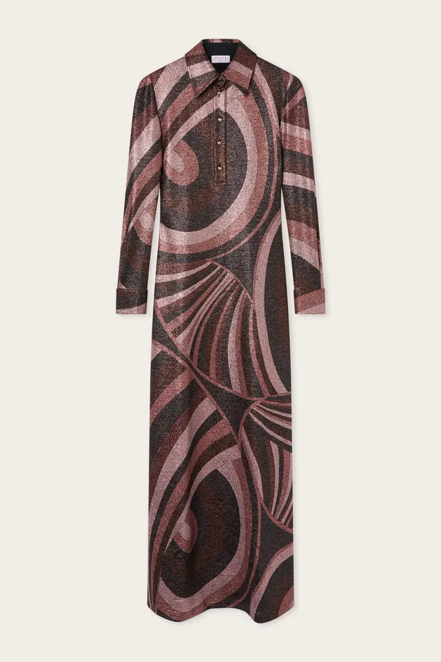 Emilio Pucci Dresses 6UJI656U867011 robe lurex bordeaux