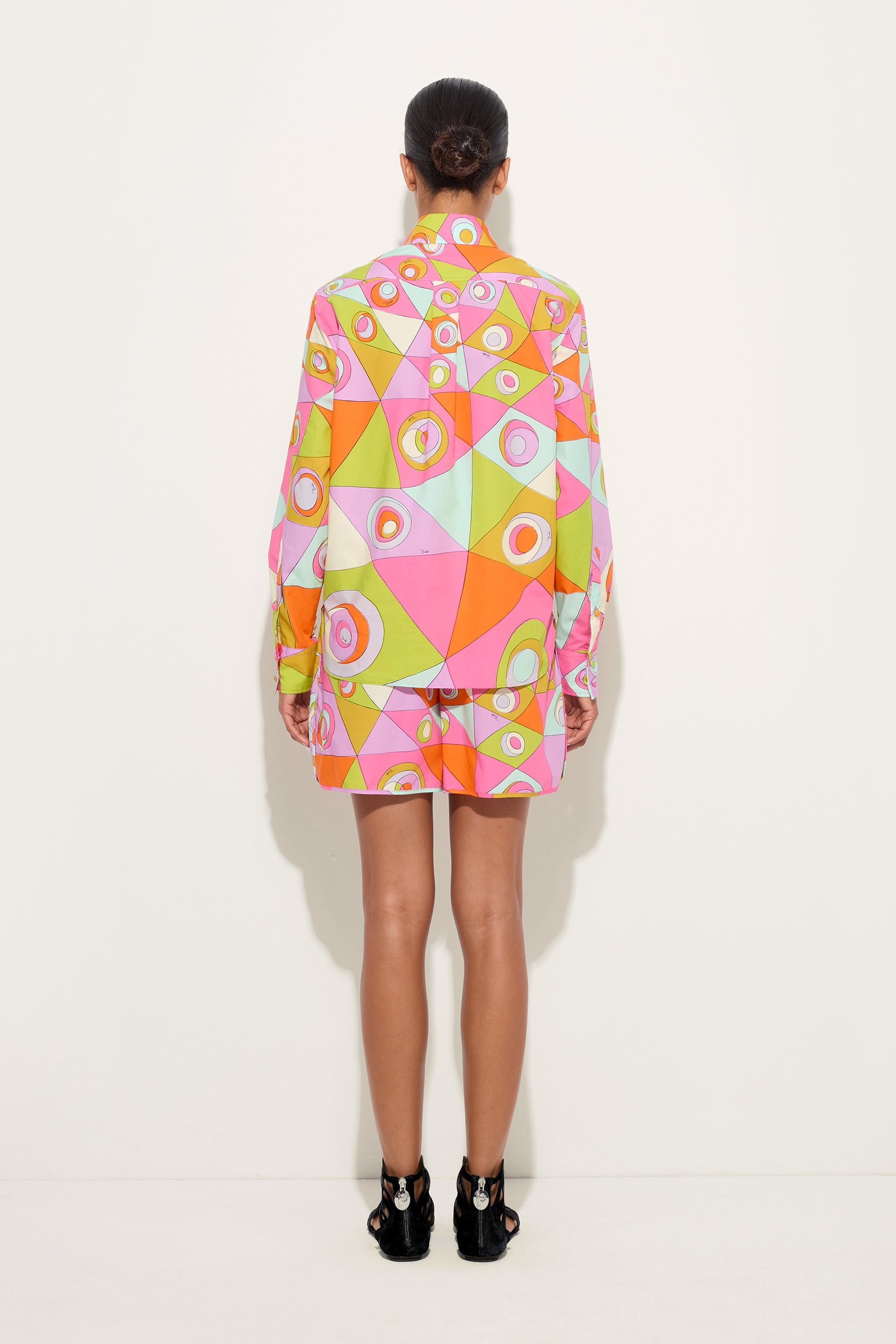 Emilio Pucci Tops chemise coton multicolore Occhi