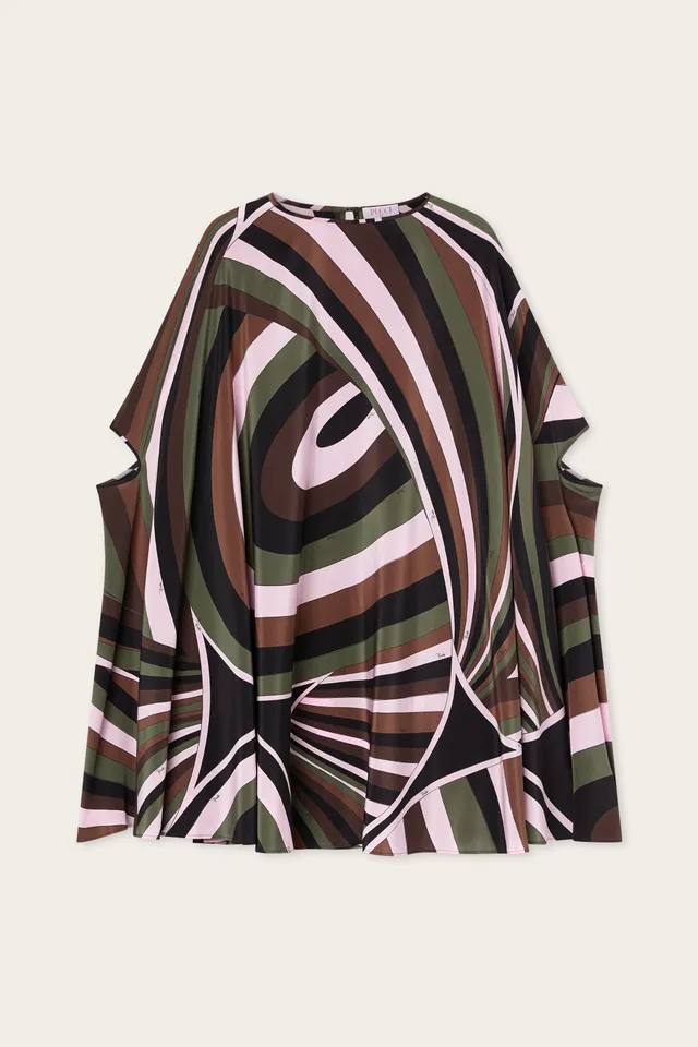Emilio Pucci Kaftans Caftano Iride caftan kaki soie