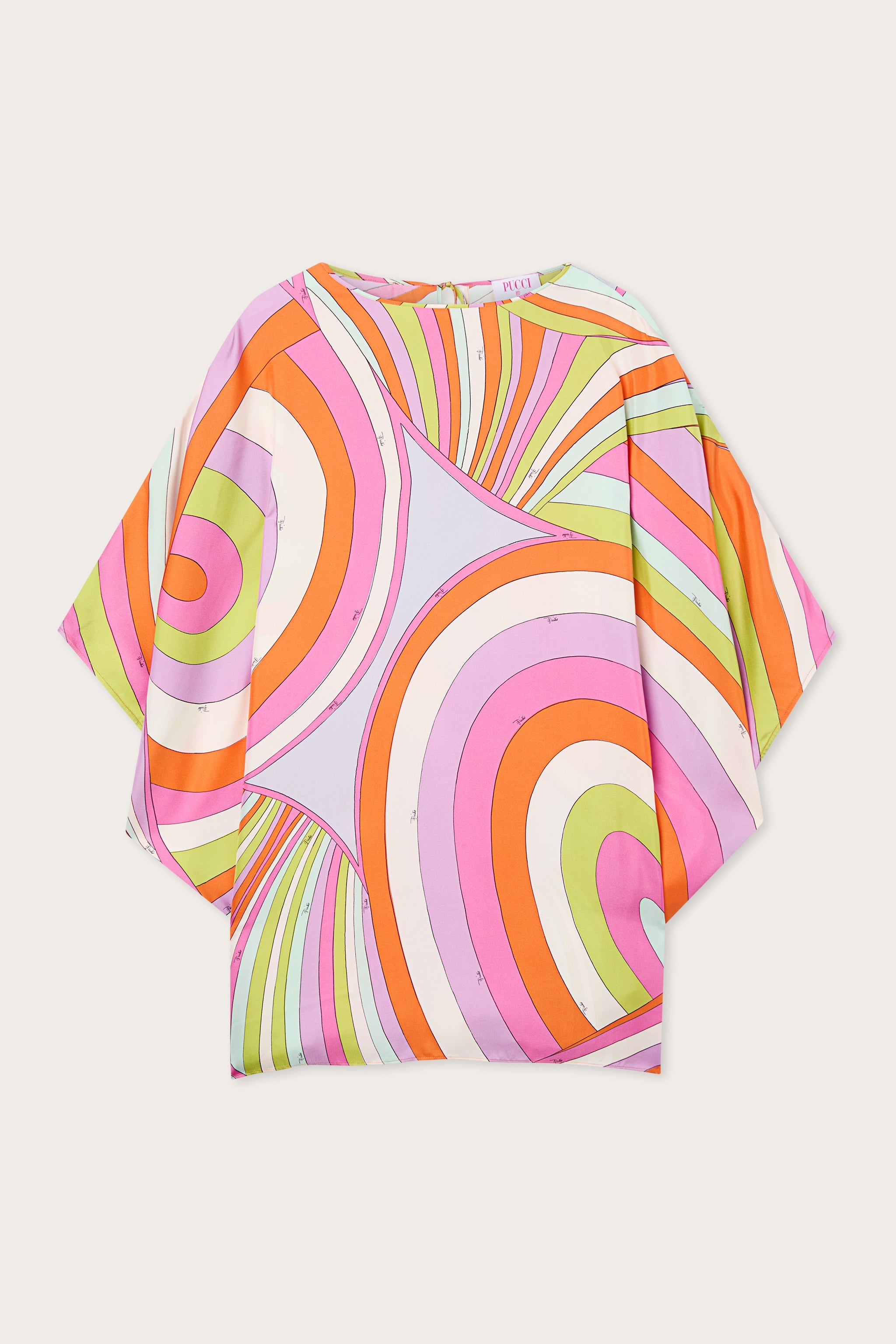 Emilio Pucci Iride caftan soie multicolore OS