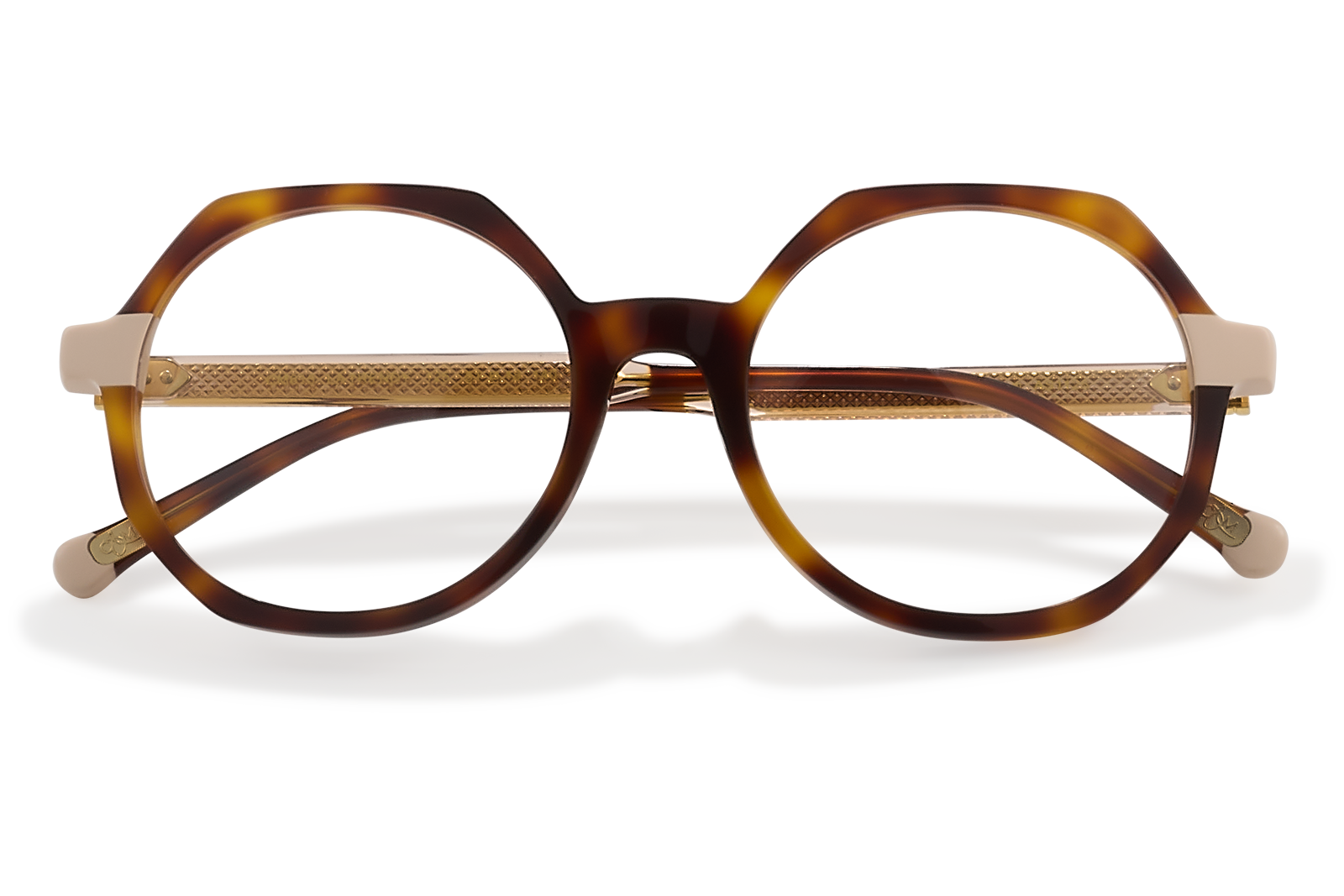 Clémence & Margaux La Trendy lunettes de vue ronde noir cristal