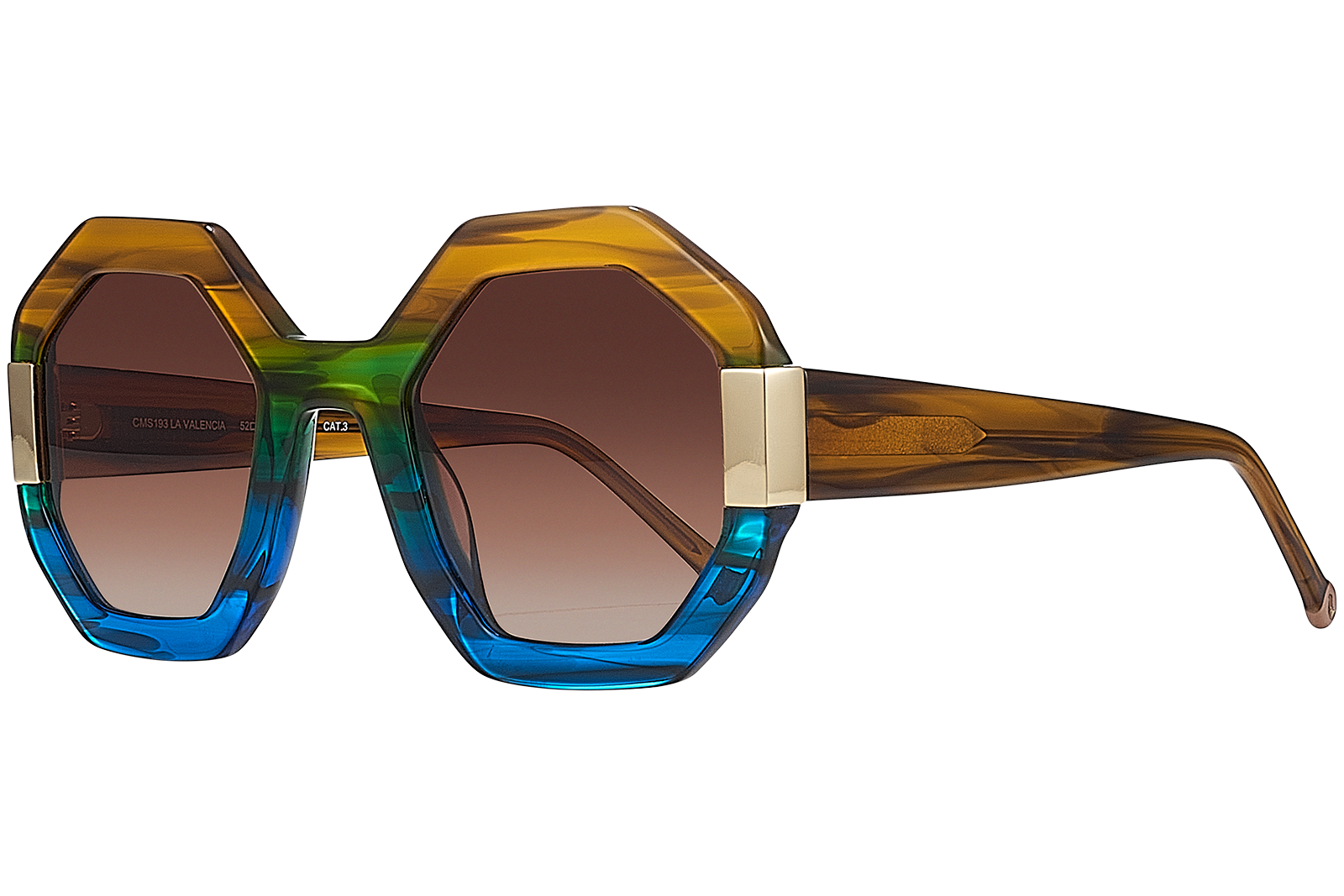 Clémence & Margaux La Valencia lunettes de soleil Dégradé Bleu & Brun