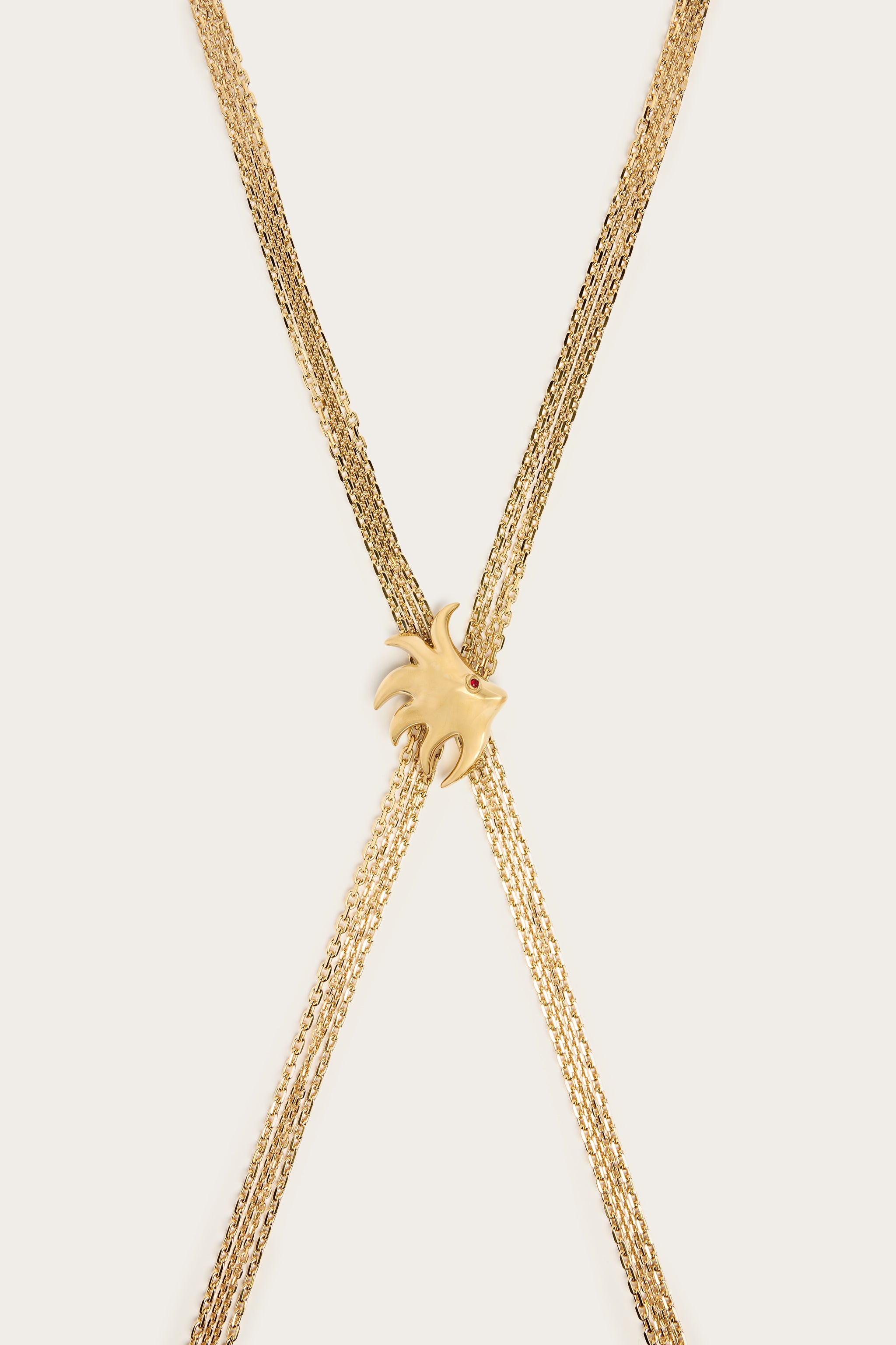 Emilio Pucci Jewellery Body Chain chaine corps or laiton
