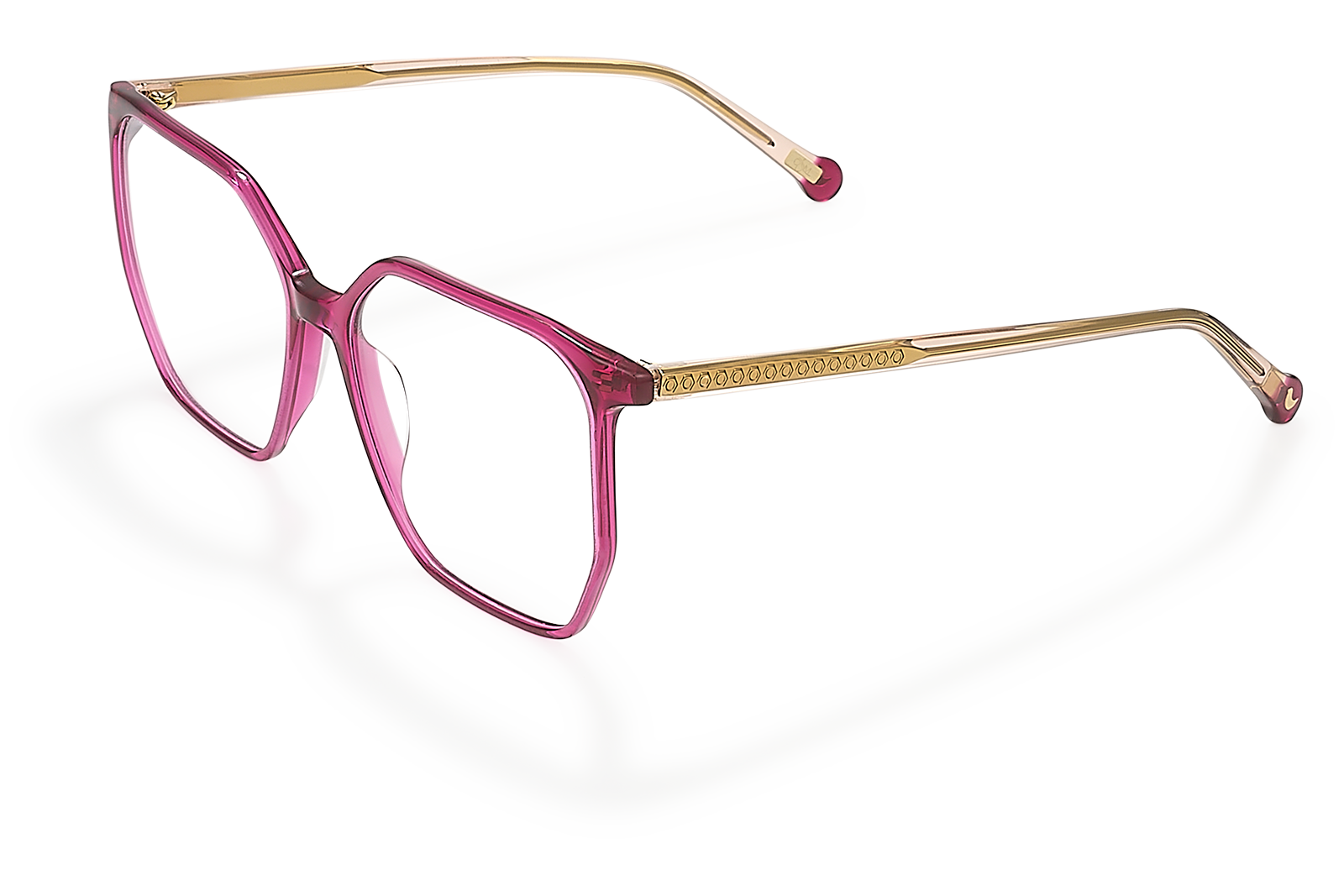 Clémence & Margaux La Virevoltante lunettes de vue Fuchsia carrée