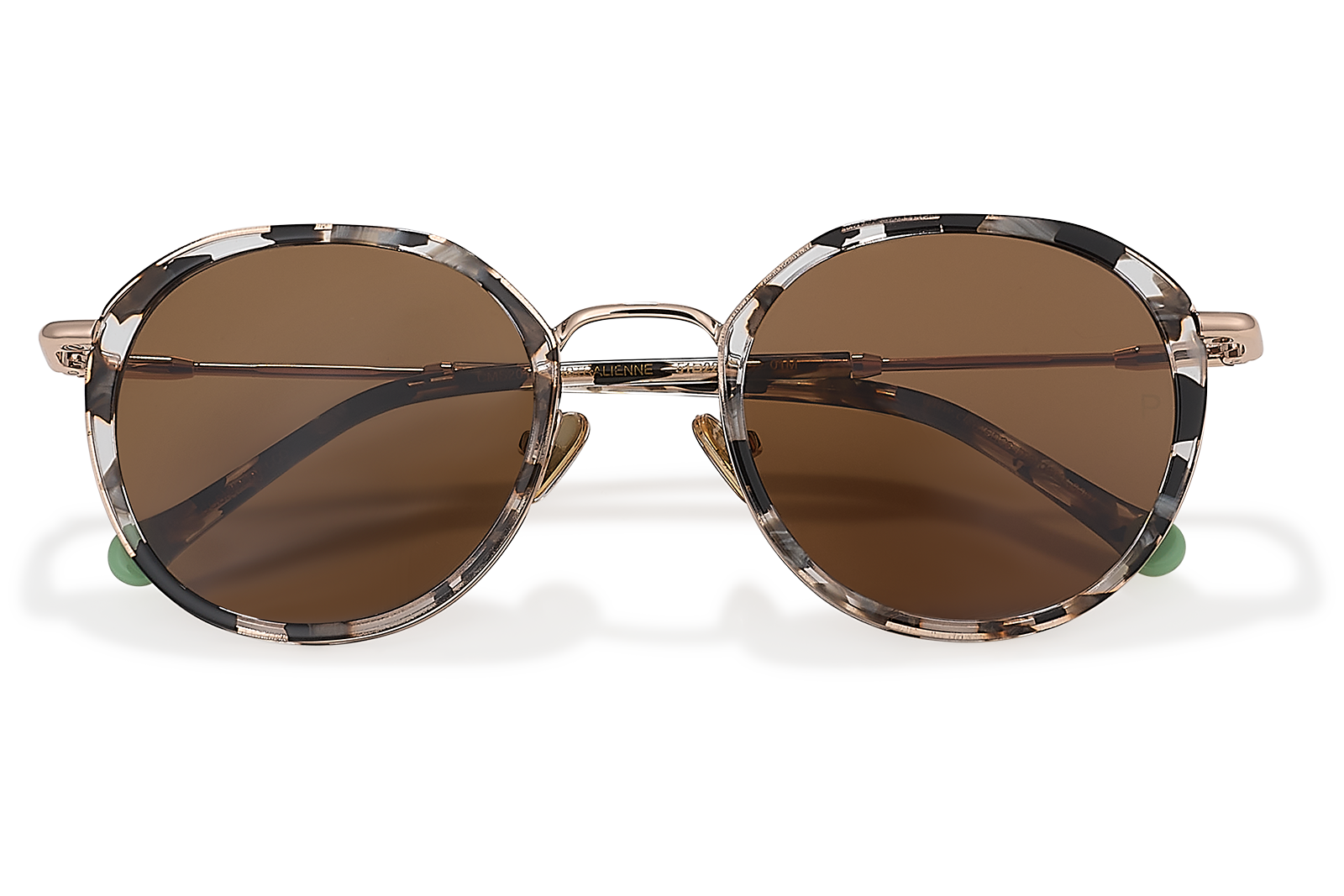 Clémence & Margaux L'Australienne lunettes de soleil Gris & Doré polarisé