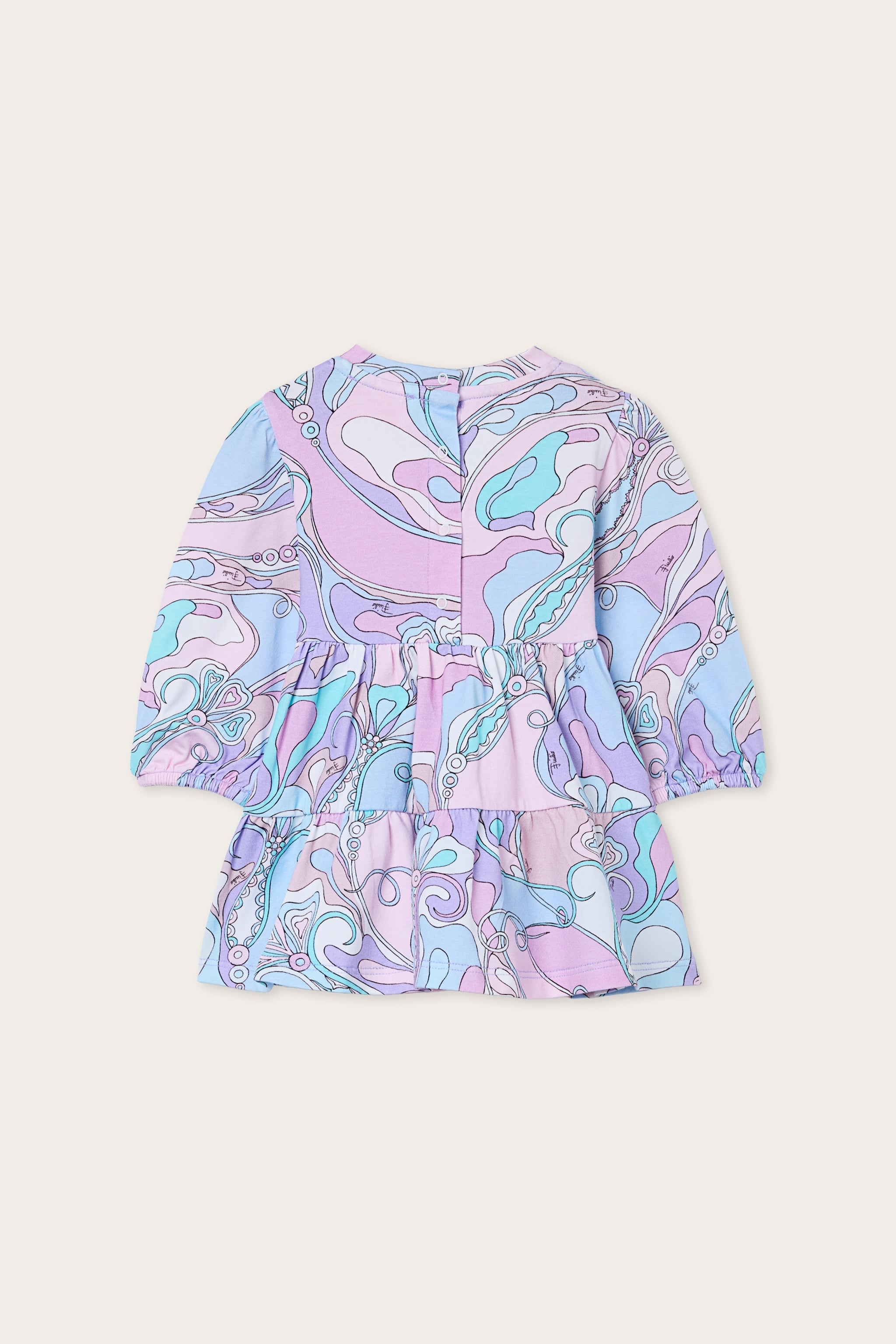 Emilio Pucci Dresses robe bébé coton Orchidee rose bleu clair