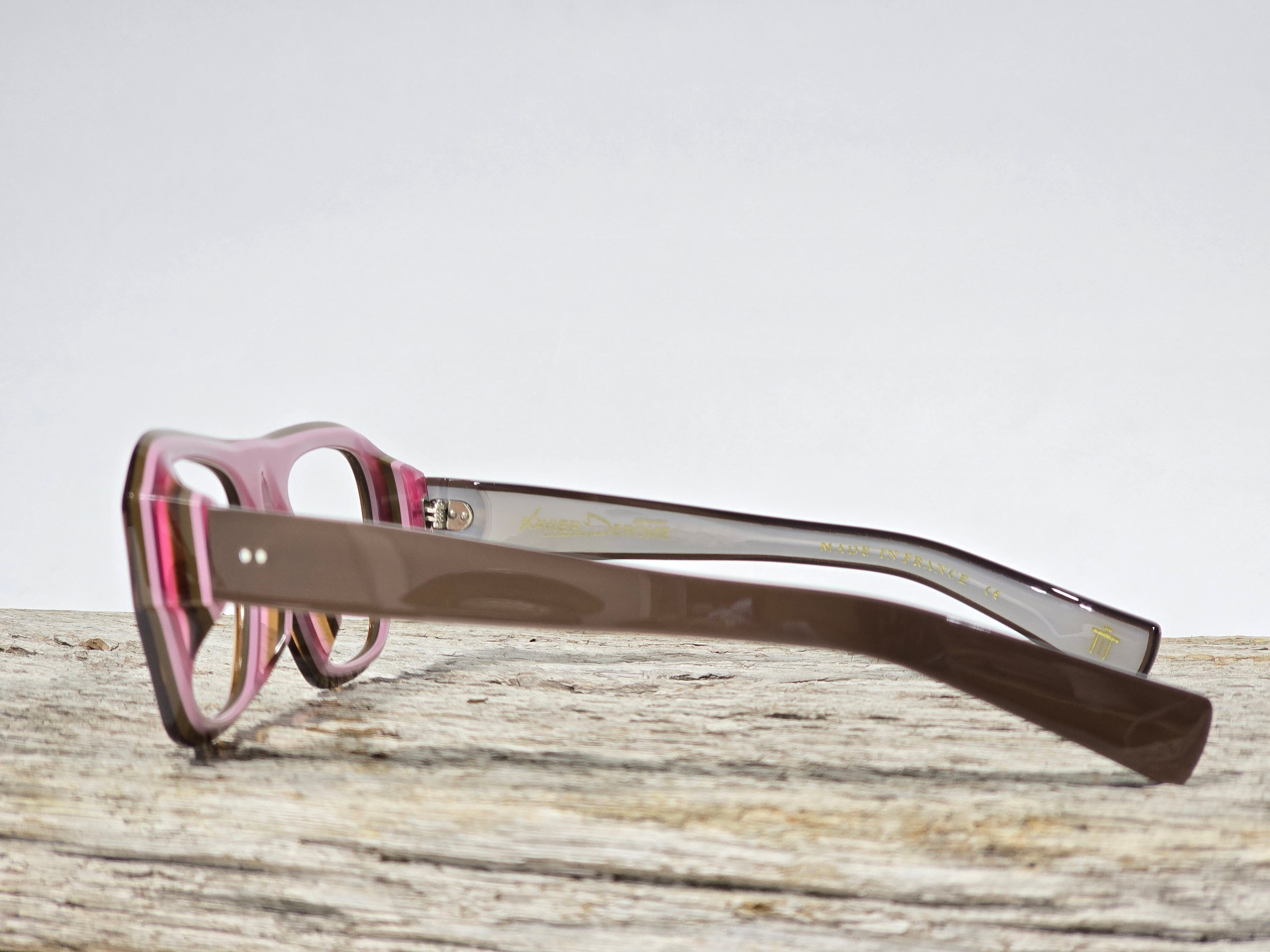 Xavier Derome Soulor C308 monture brun rose acétate