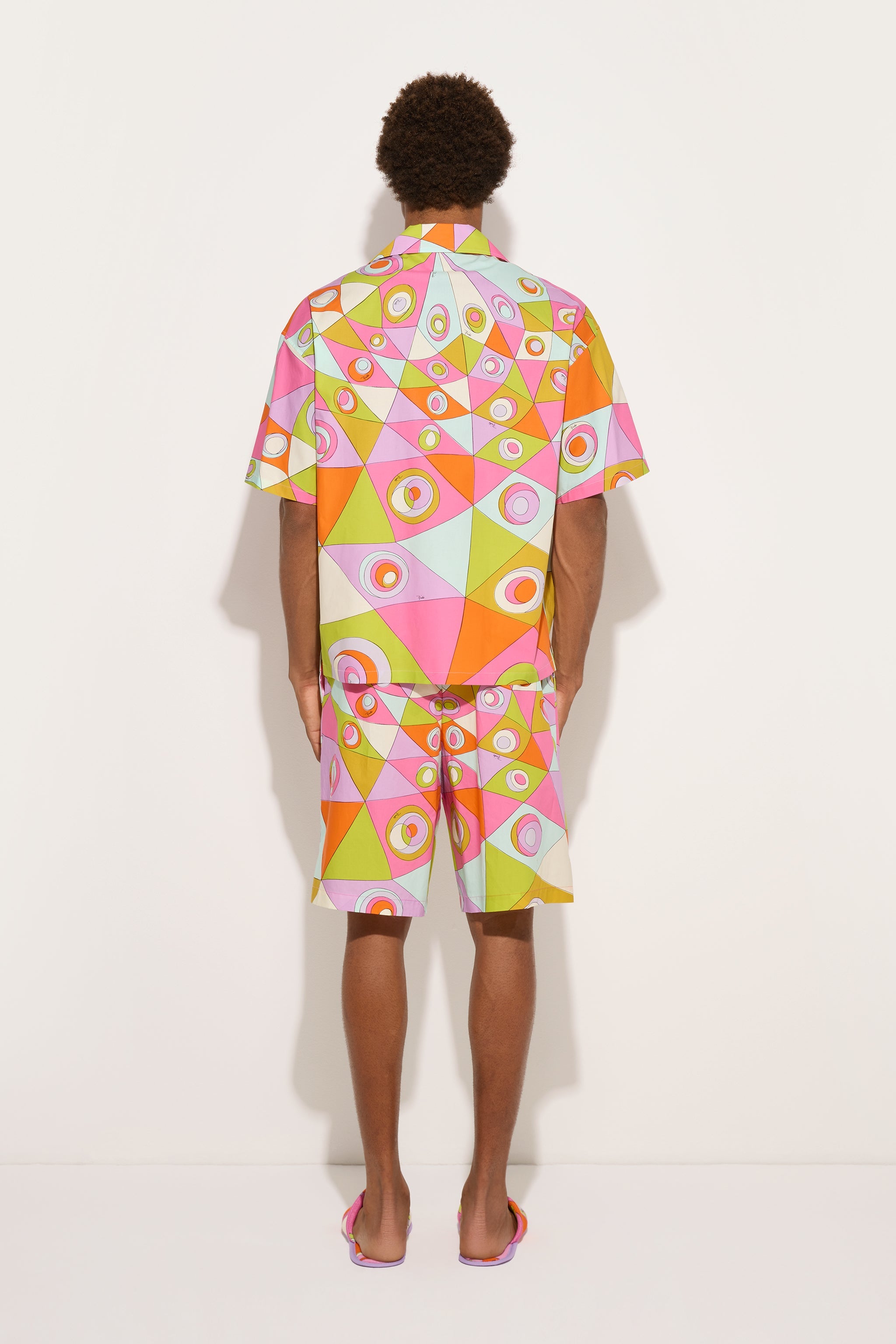 Emilio Pucci Camicia Bowling chemise coton multicolore