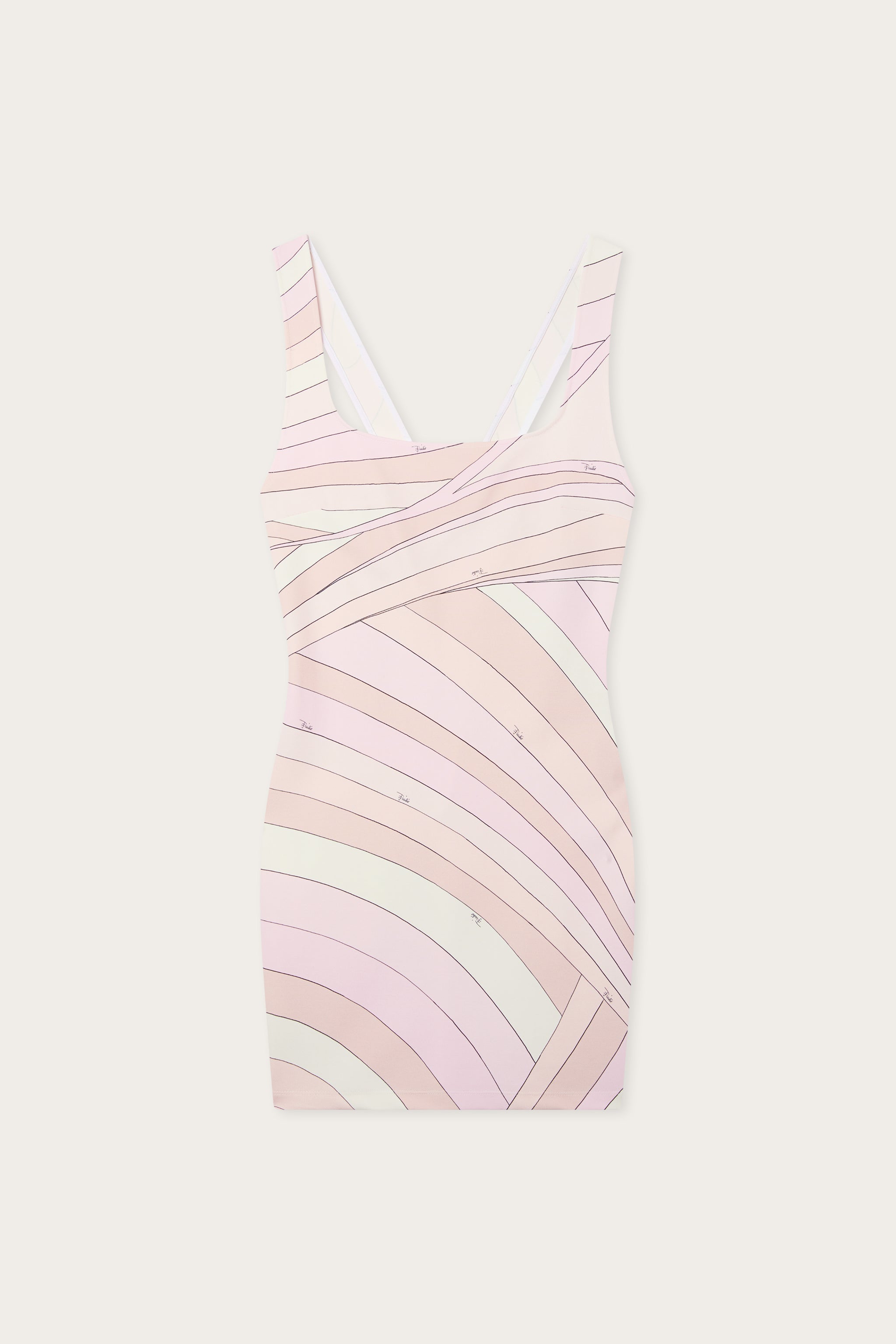 Emilio Pucci Abito Jersey Stampa Iride robe rose 38