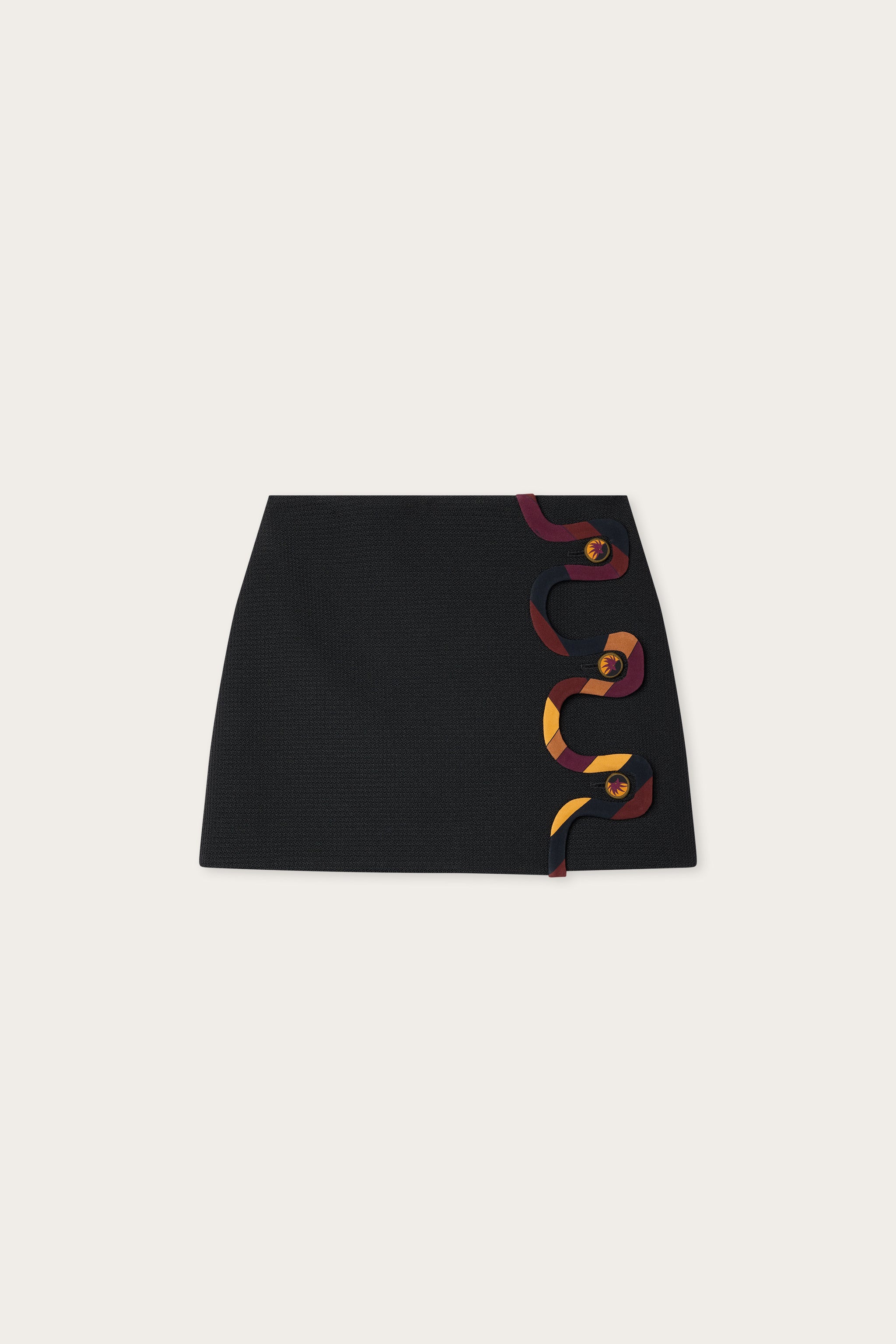 Emilio Pucci Tecno Poudre jupe noire 38 polyester