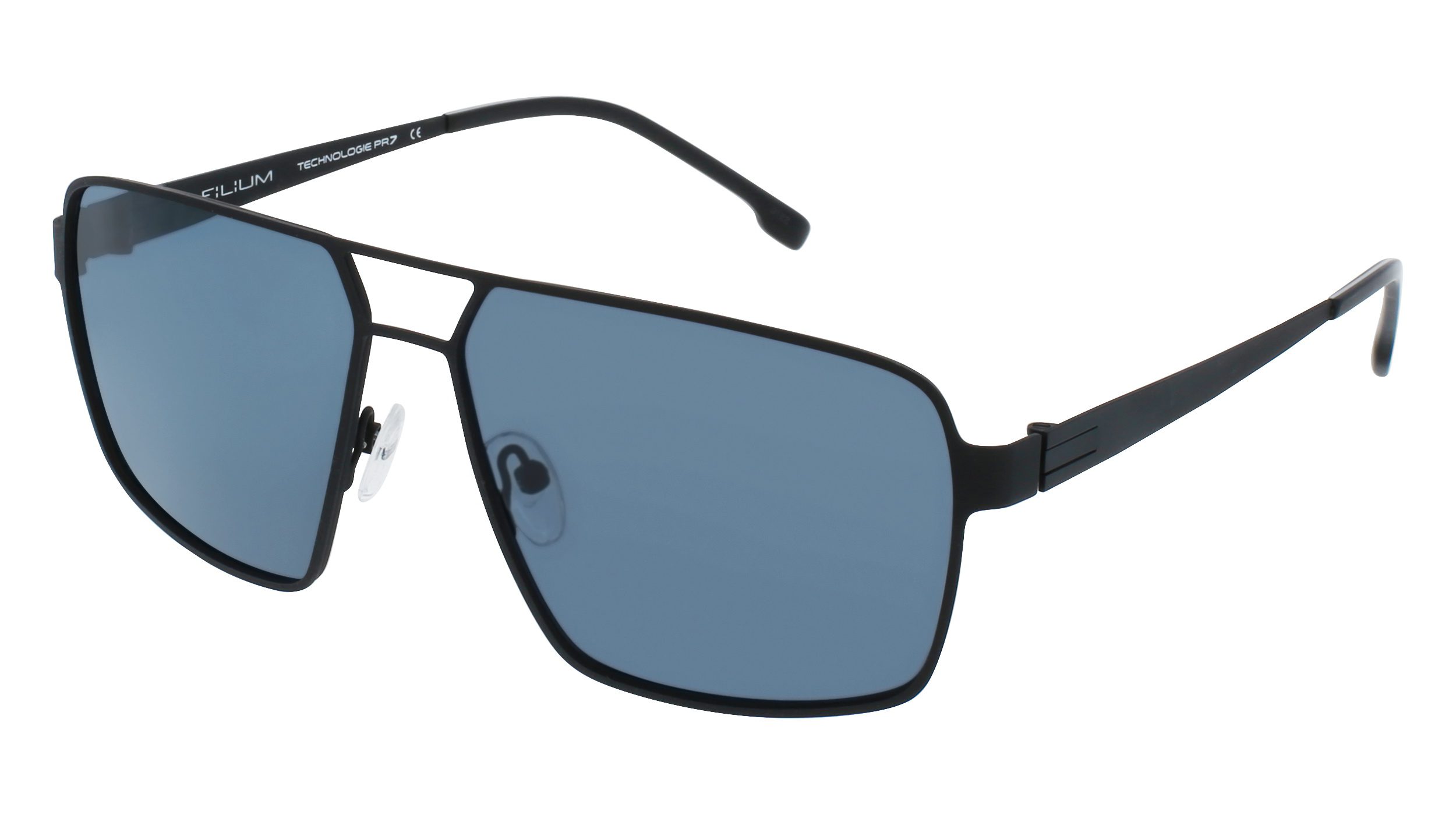 Filium FI S2310 Noir lunettes de soleil métal rectangle