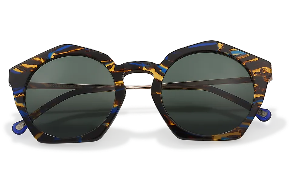 Clémence & Margaux La Vedette lunettes de soleil Brun & Bleu polarisé