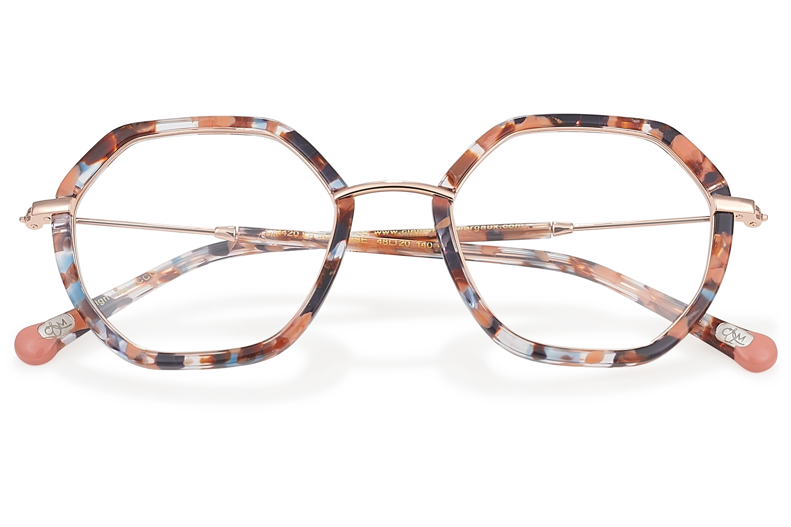 Clémence & Margaux La Joueuse lunettes de vue bleu hexagonale