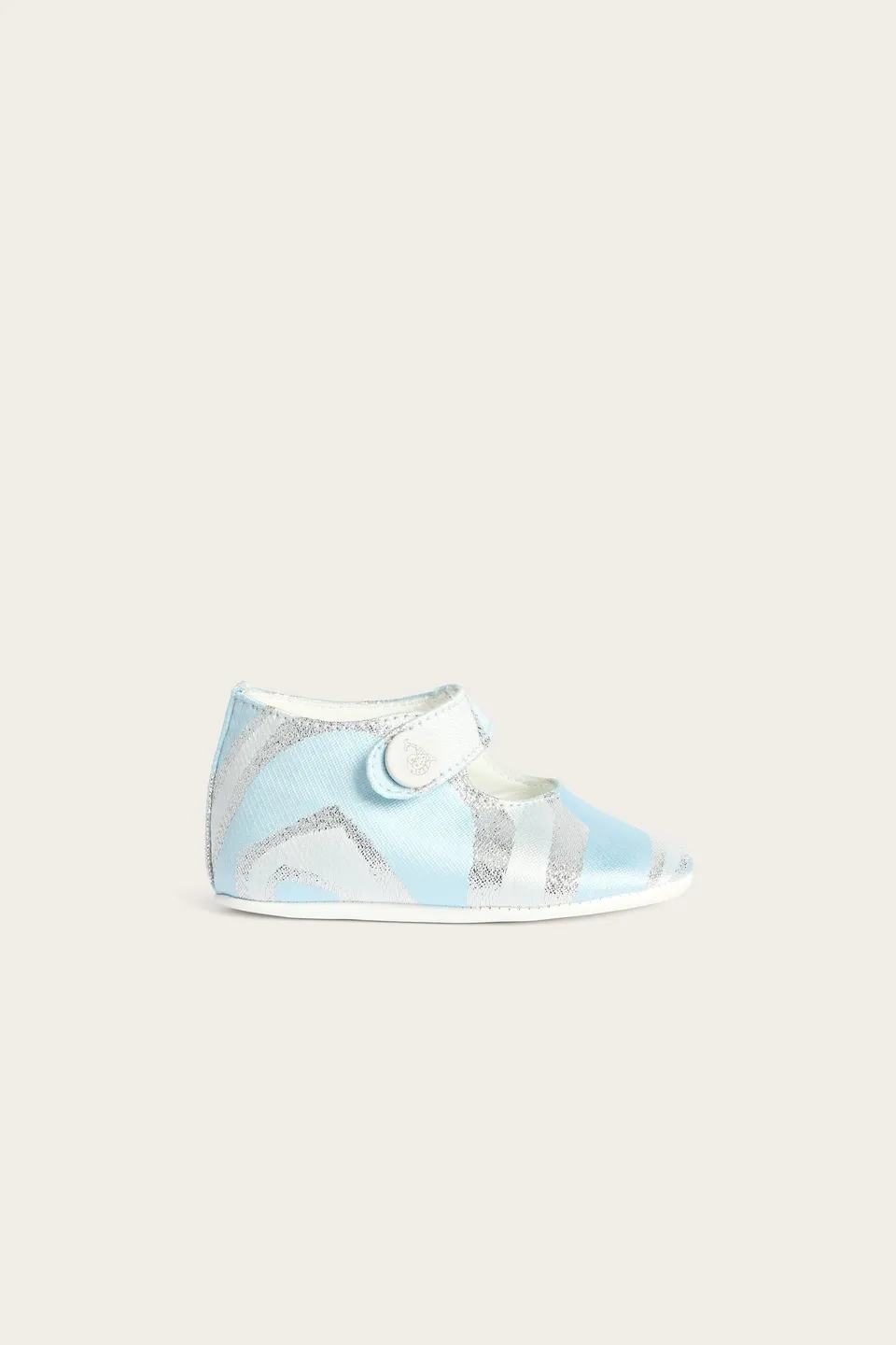 Emilio Pucci Shoes ballerines Labirinto bleu argent lurex