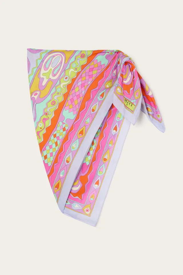 Emilio Pucci SARONG Pareo Coton paréo multicolore 140