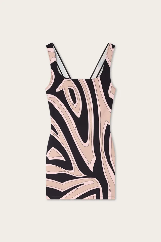 Emilio Pucci Abito in Stampa Labirinto robe nude jersey