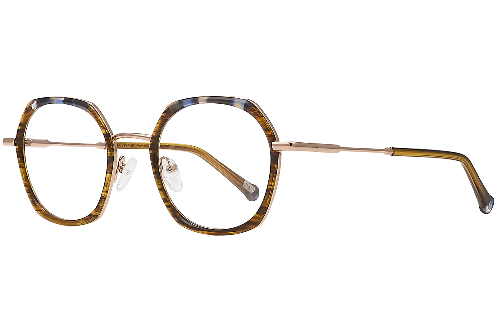 Clémence & Margaux La Trench lunettes de vue Brun & Bleu carré