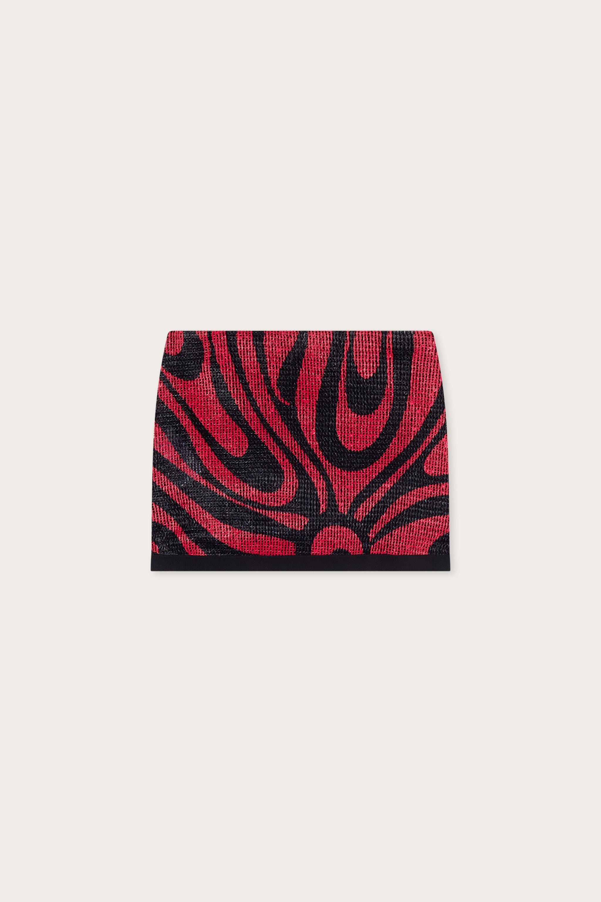 Emilio Pucci jupe portefeuille femme noir corail 38