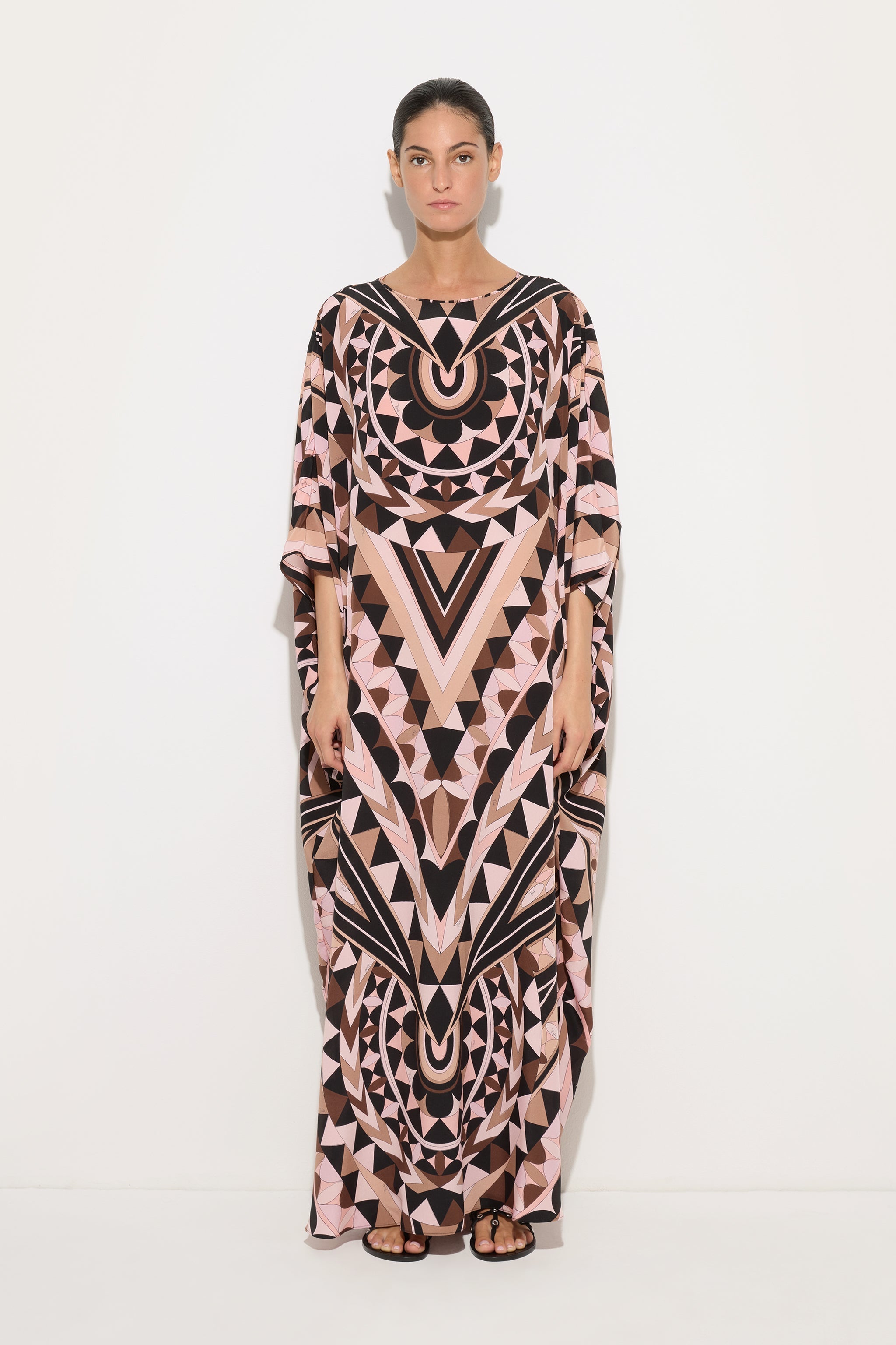 Emilio Pucci Manuba caftan soie nude ample