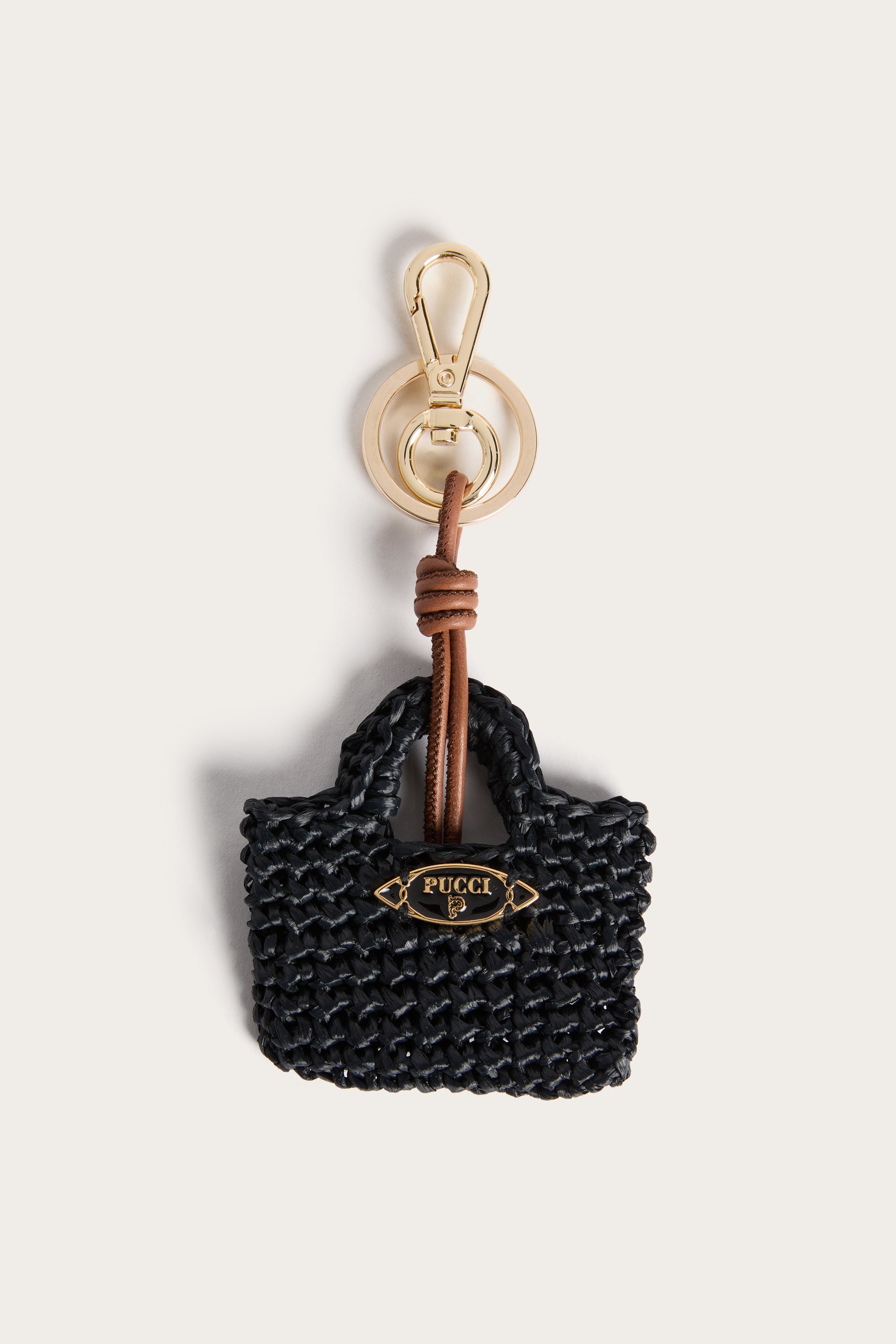 Emilio Pucci Bag Charms Mini breloque sac noir 100% viscosa