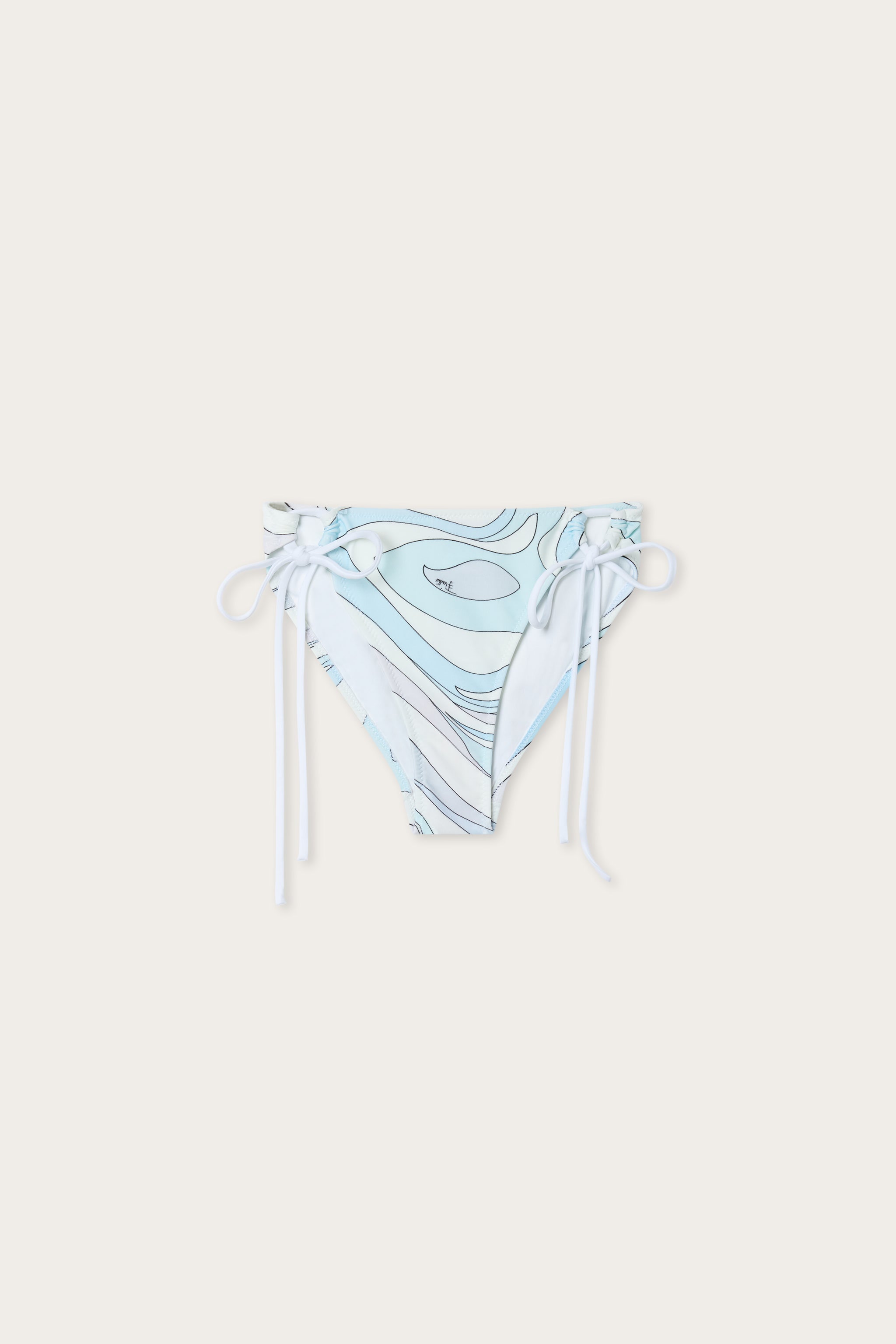 Emilio Pucci Bikini slip Marmo bleu clair lycra femme
