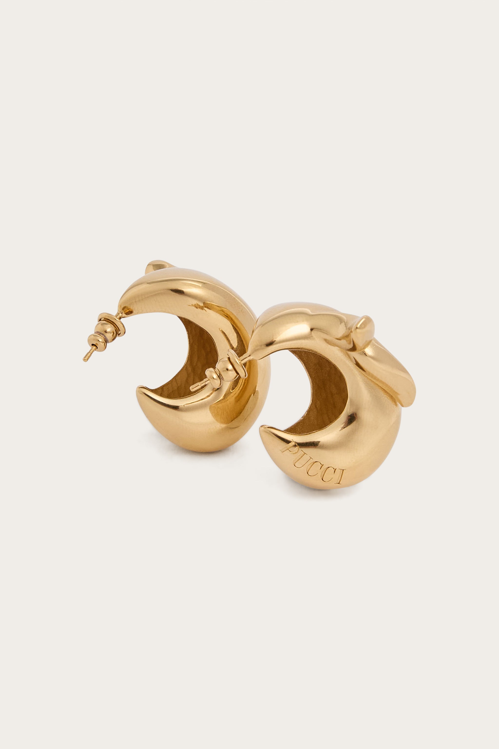 Emilio Pucci Pesce boucles oreilles or