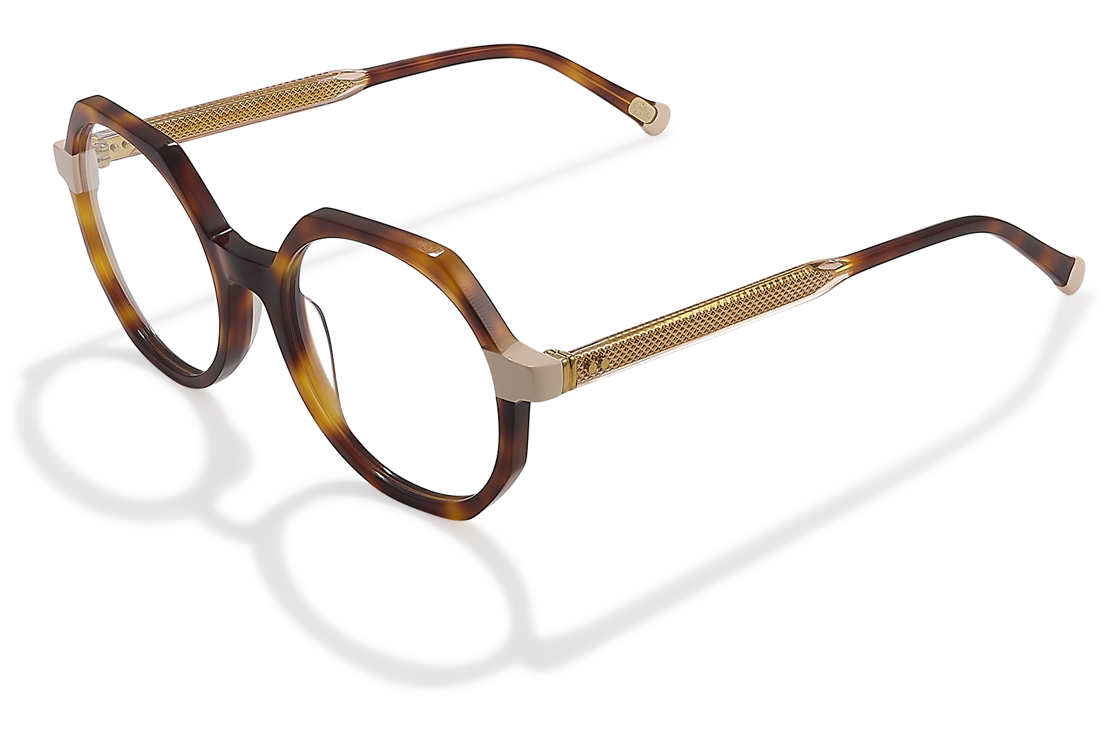 Clémence & Margaux La Trendy lunettes de vue ronde noir cristal