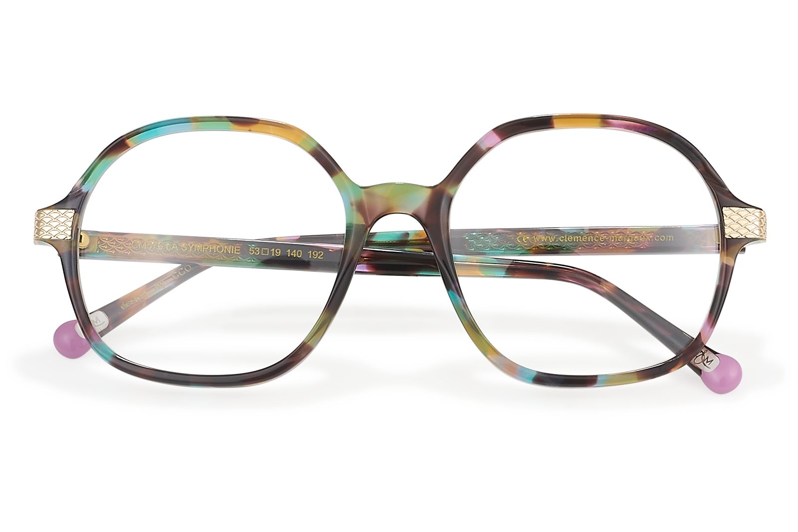 Clémence & Margaux La Symphonie lunettes de vue tonneau Ecaille Colorée
