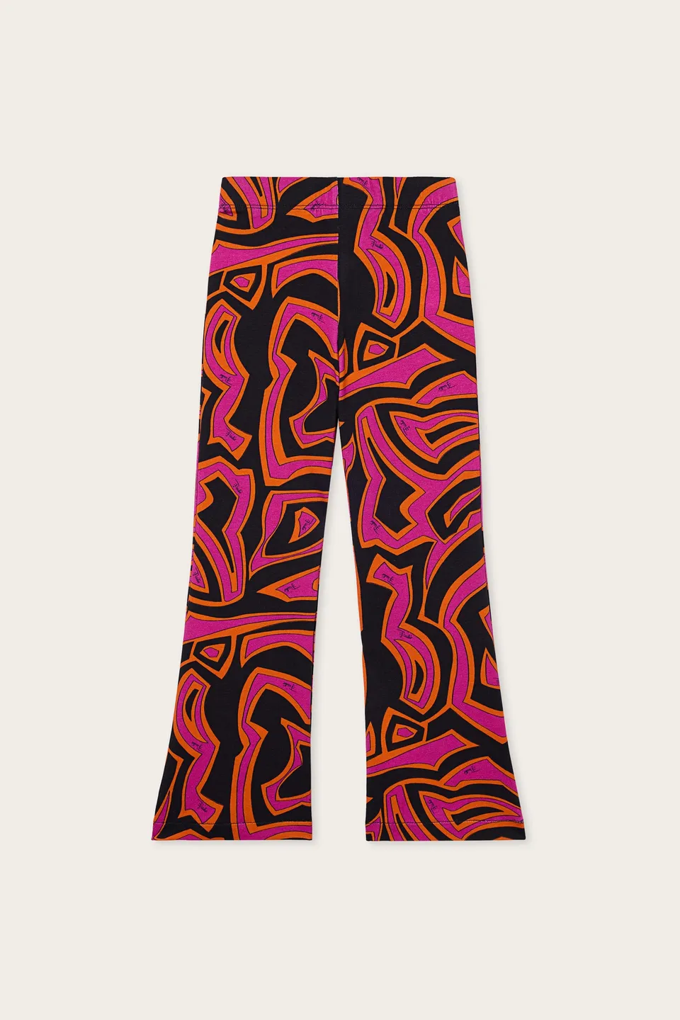 Emilio Pucci Labirinto leggings noir fuchsia 8Y coton