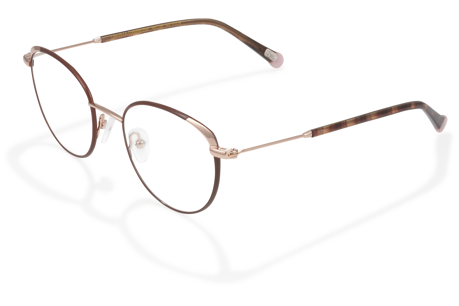 Clémence & Margaux Lumineuse lunettes de vue vert doré cat eye