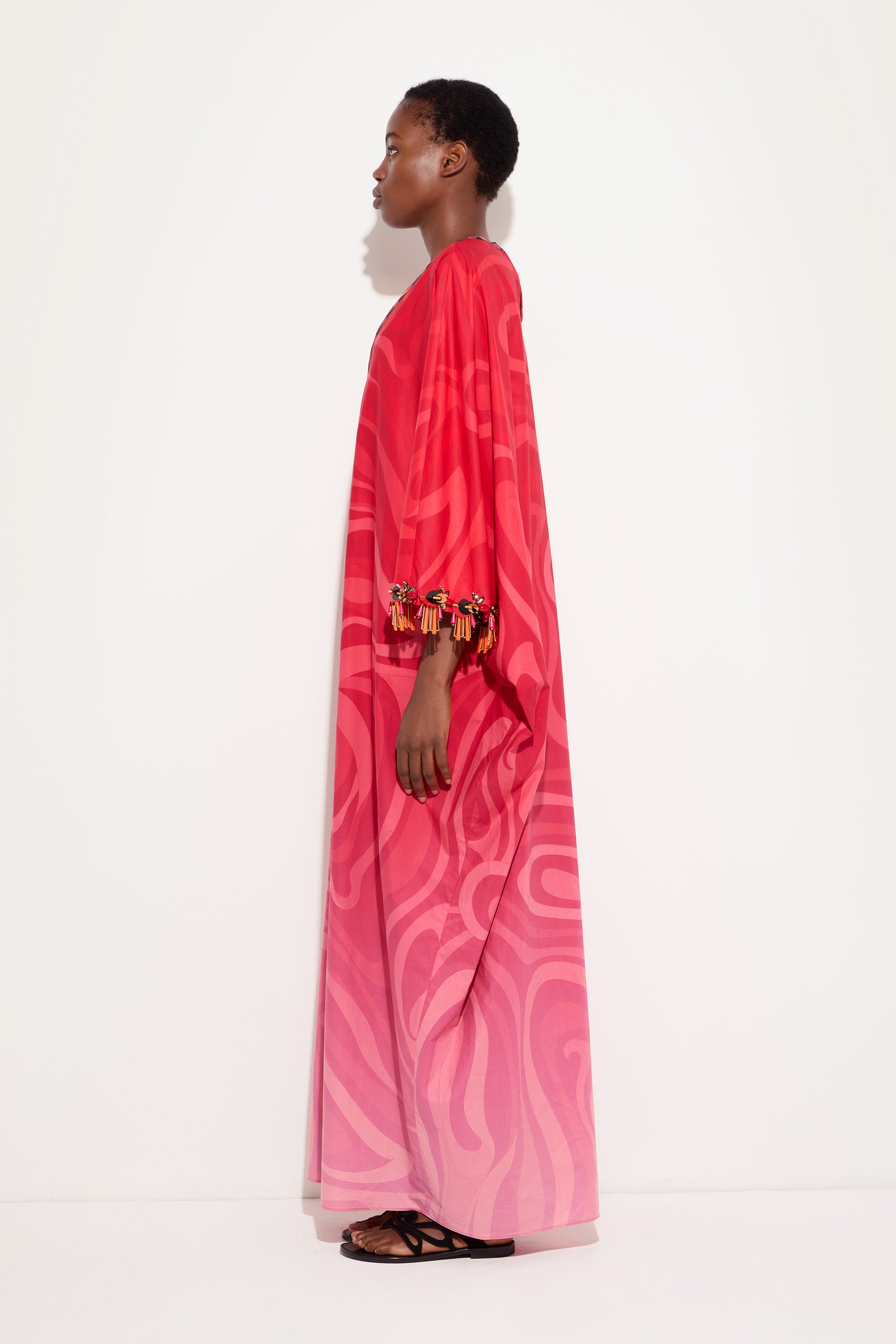 Emilio Pucci Marmo Degradé caftan long OS