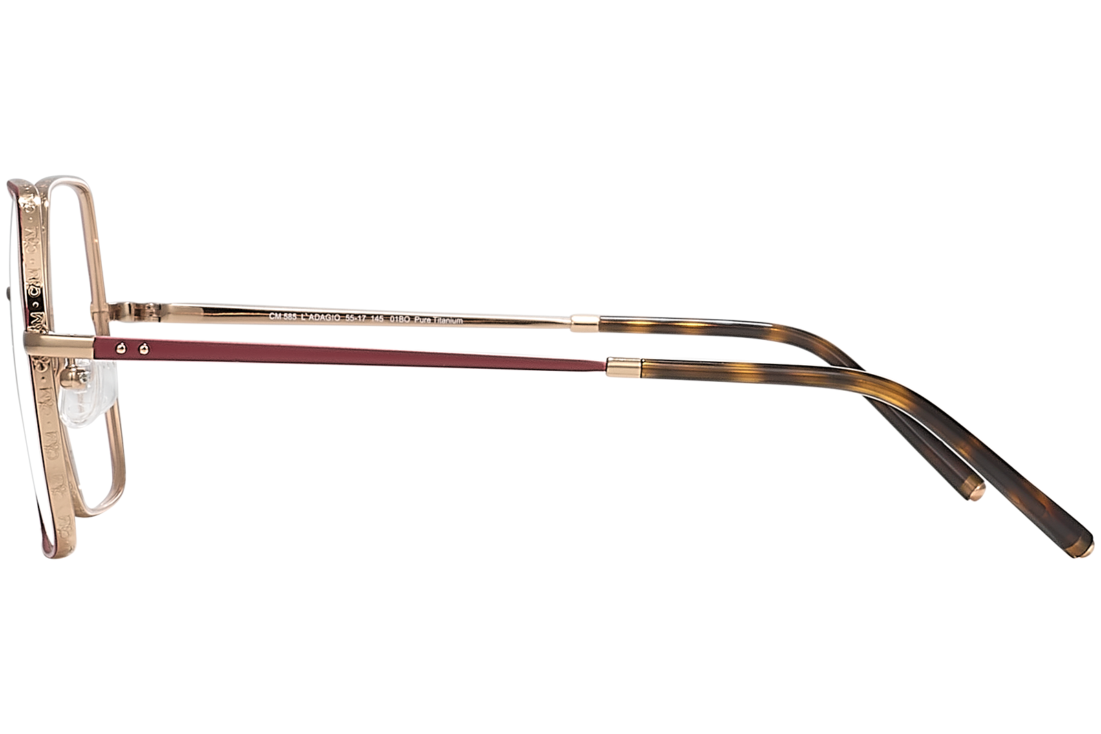 Clémence & Margaux L'Adagio lunettes de vue Doré élégante