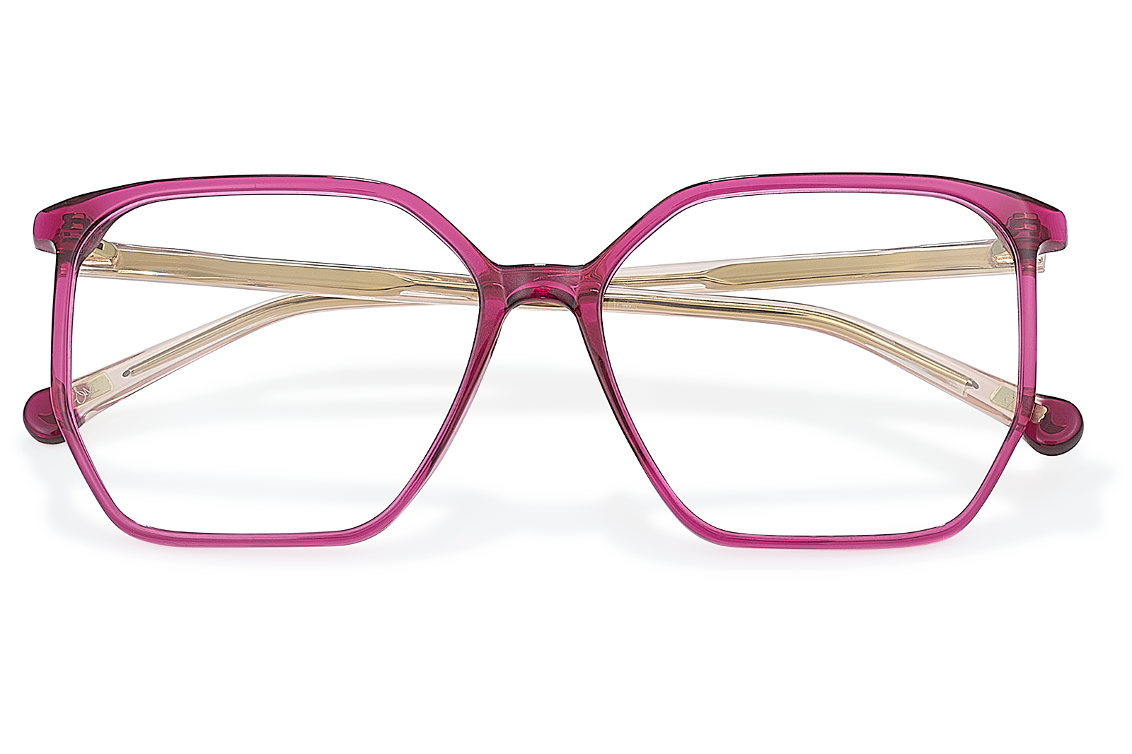 Clémence & Margaux La Virevoltante lunettes de vue Fuchsia carrée