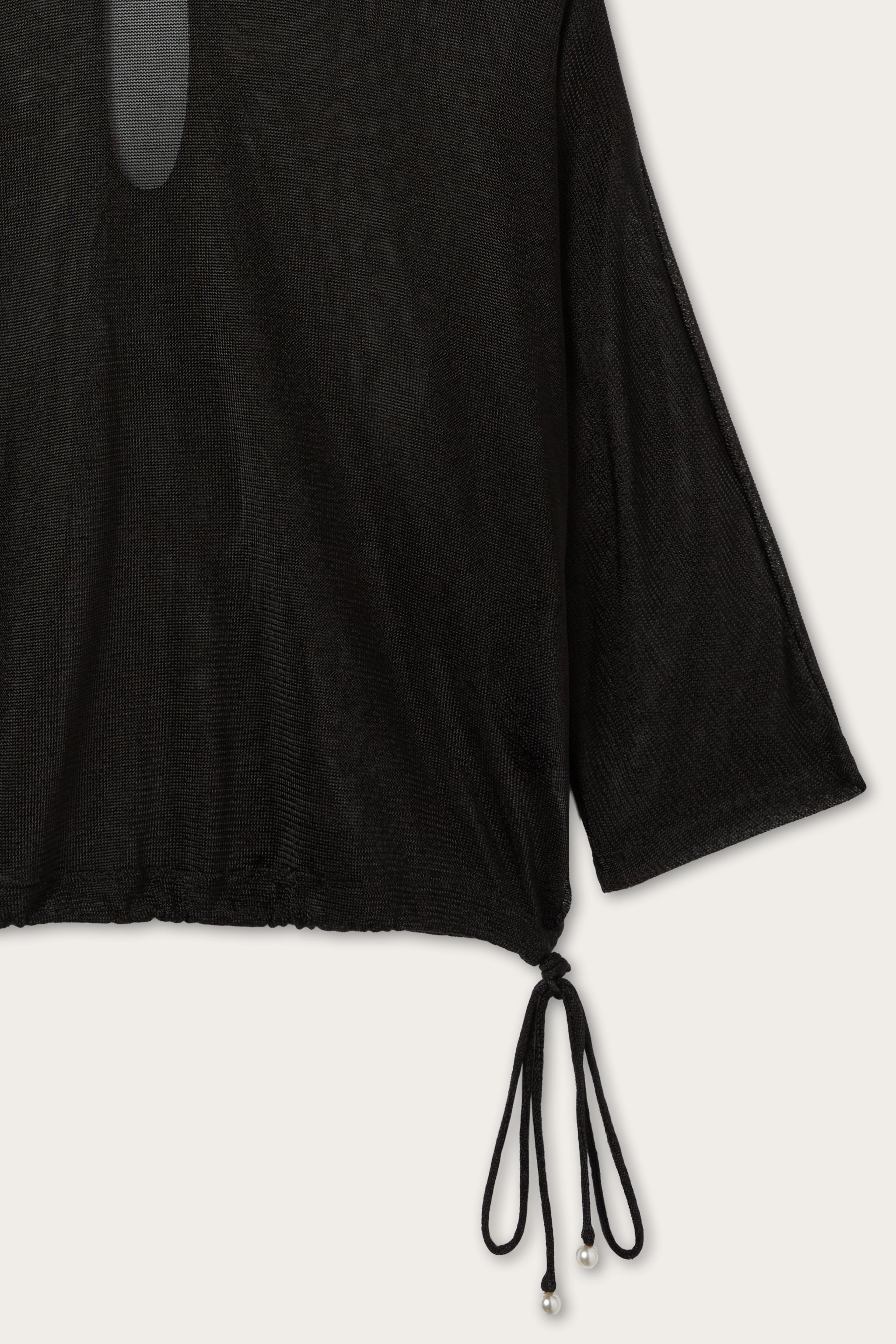 Emilio Pucci Lurex blouse noire femme détail or taille 38