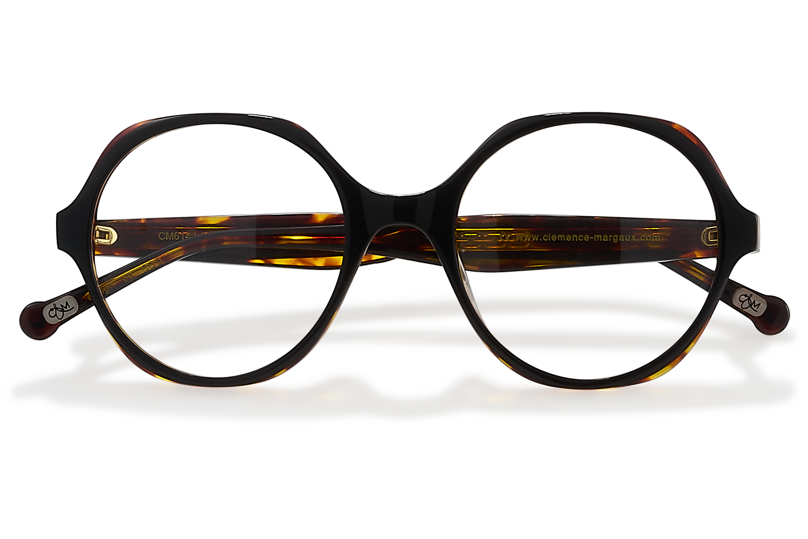Clémence & Margaux La Divine lunettes de vue noir écaille rond