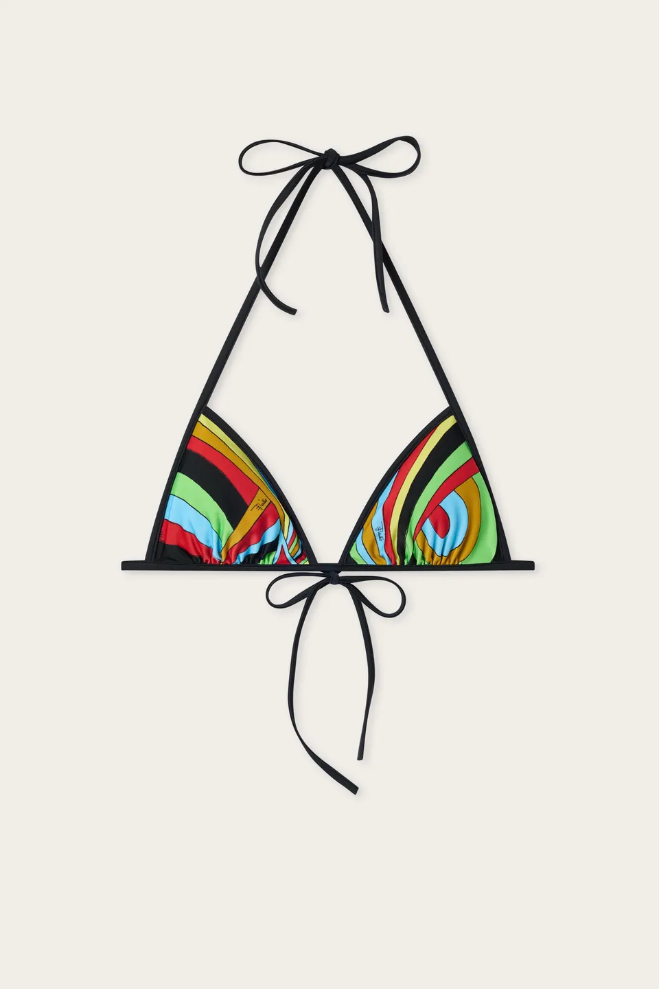 Emilio Pucci BIKINI top triangle Iride lycra multicolore