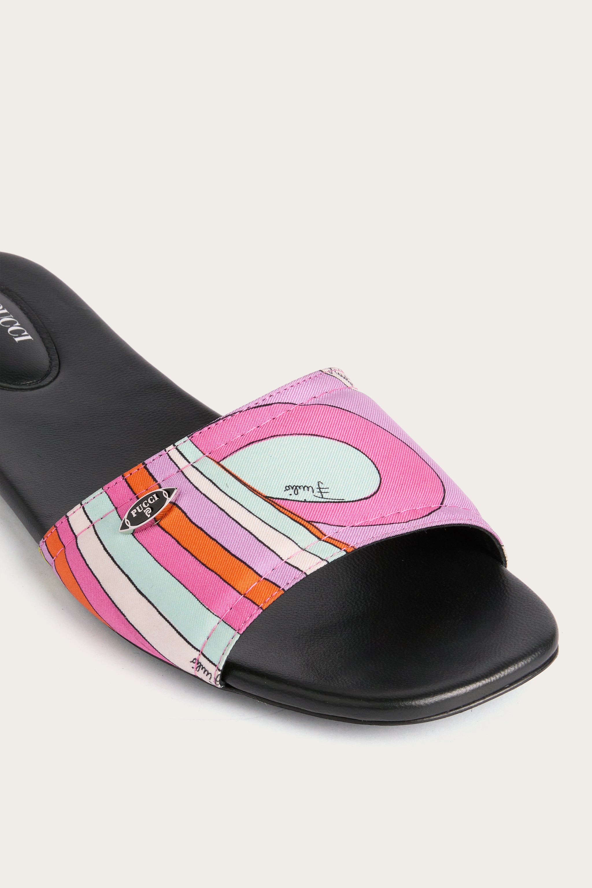 Emilio Pucci Slip-on Seta Stampa Iride chaussures multicolor soie