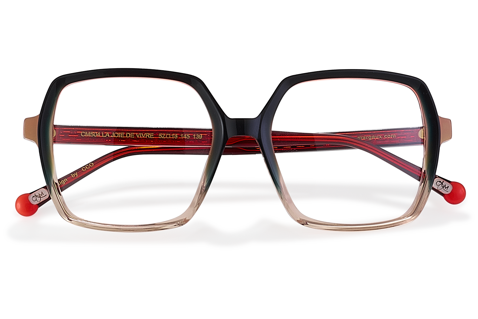 Clémence & Margaux La Joie de Vivre lunettes de vue vert carré